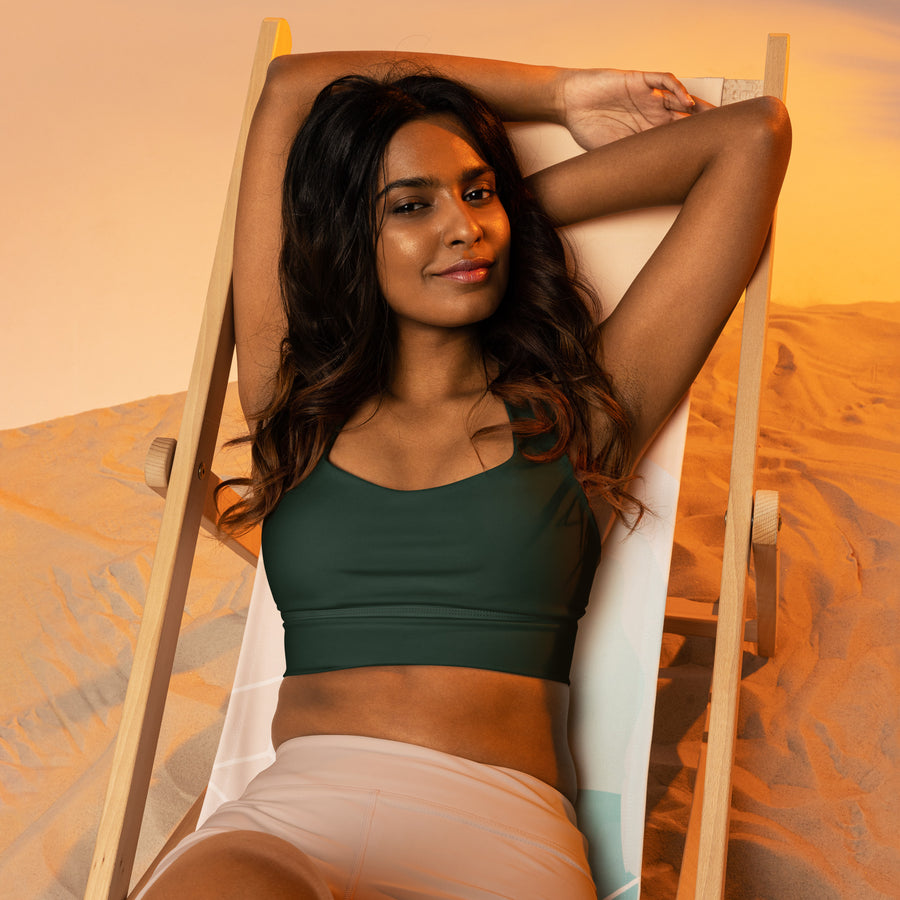 Women's-maximum-support-green-sports-bra