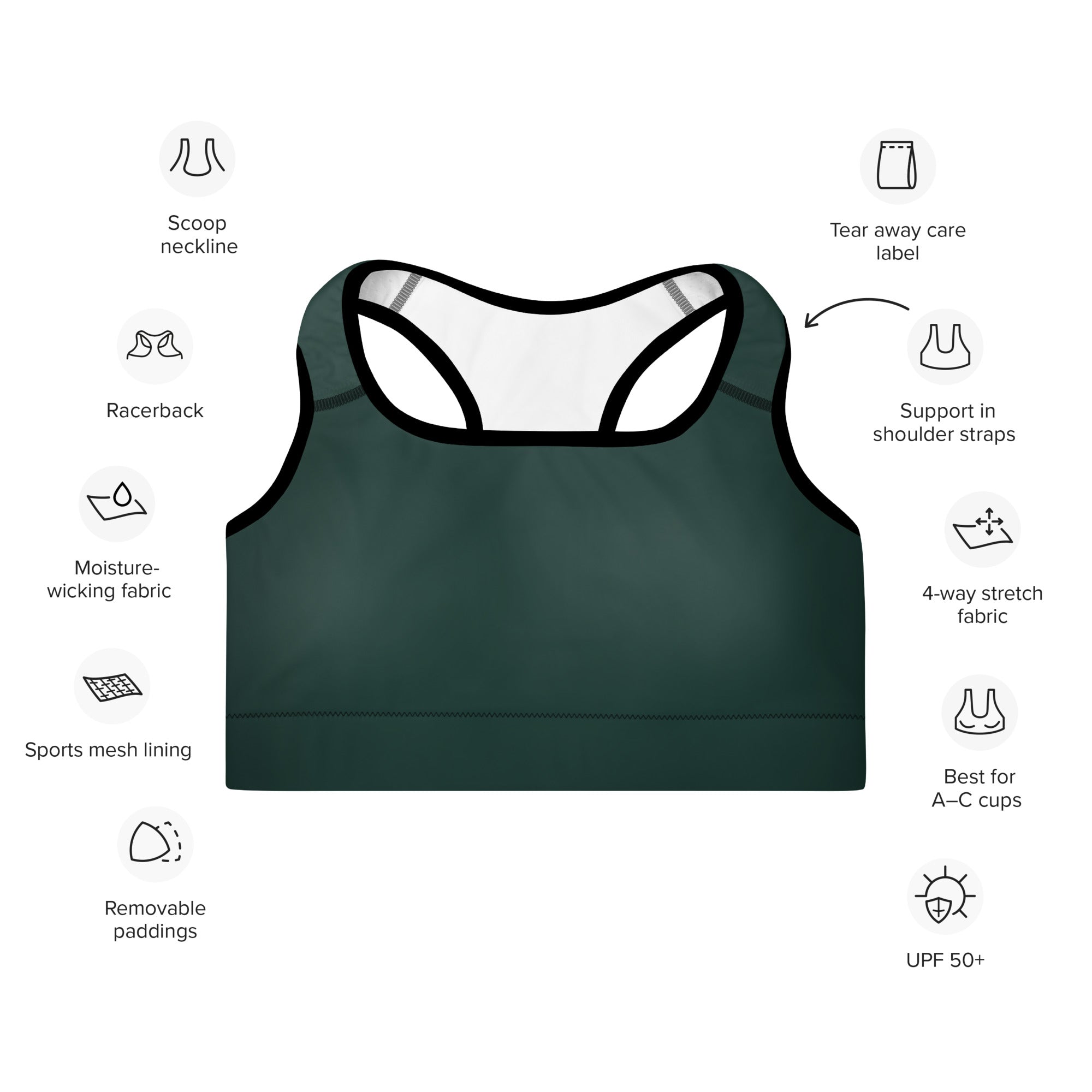 Forest Shadow Sports Bra: Performance-Enhancing Sports Bras for Active Women