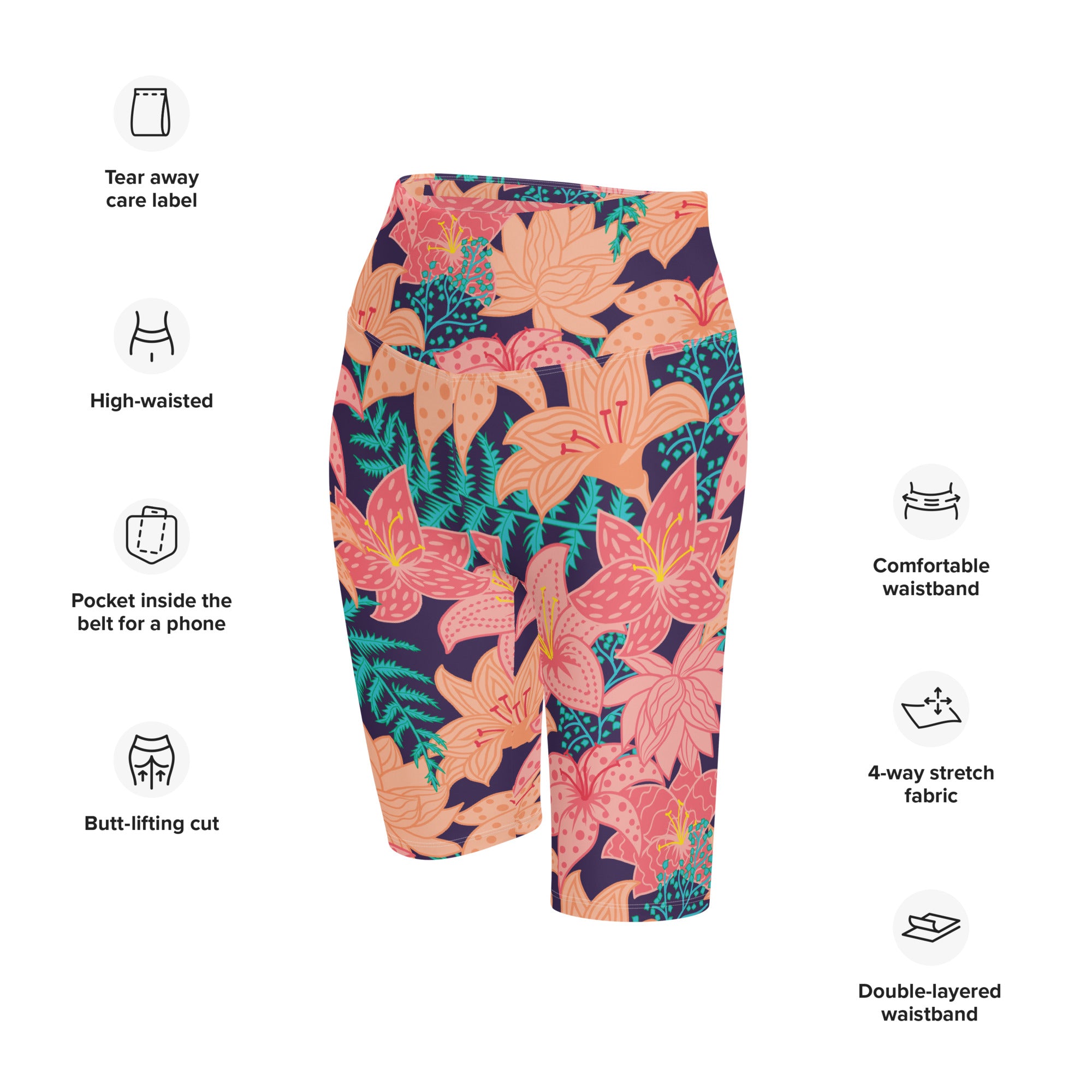 Island Nectar Biker Shorts: Comfortable & Stylish