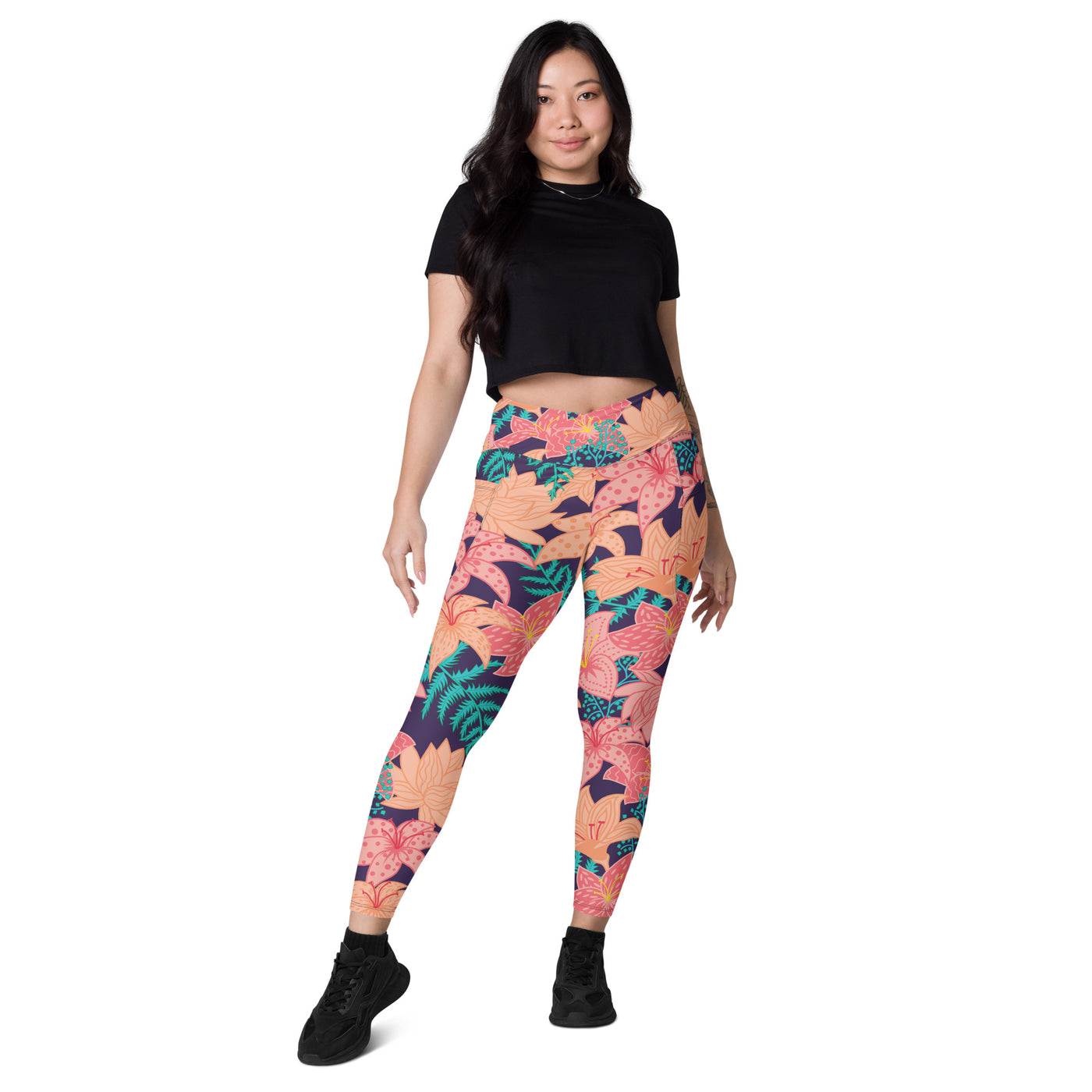 Island Nectar Crossover Leggings with Pockets