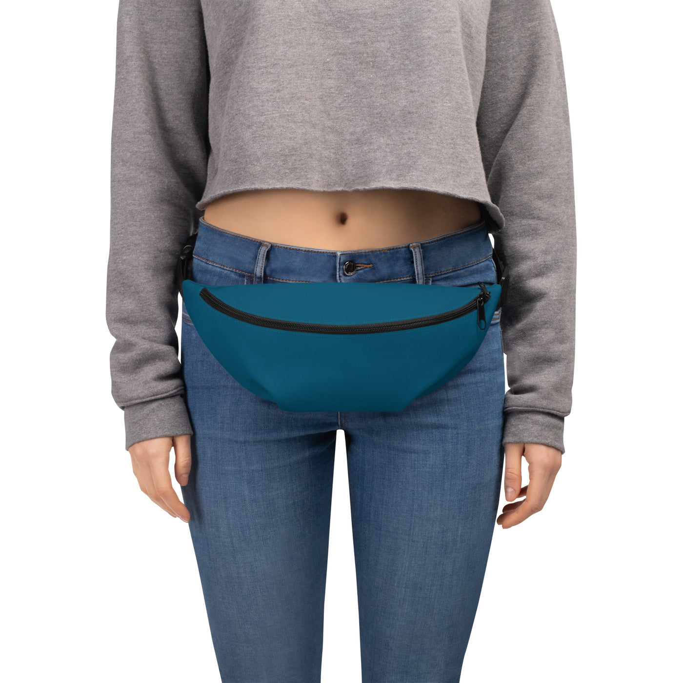 Women's-water-resistant-blue-fanny-pack