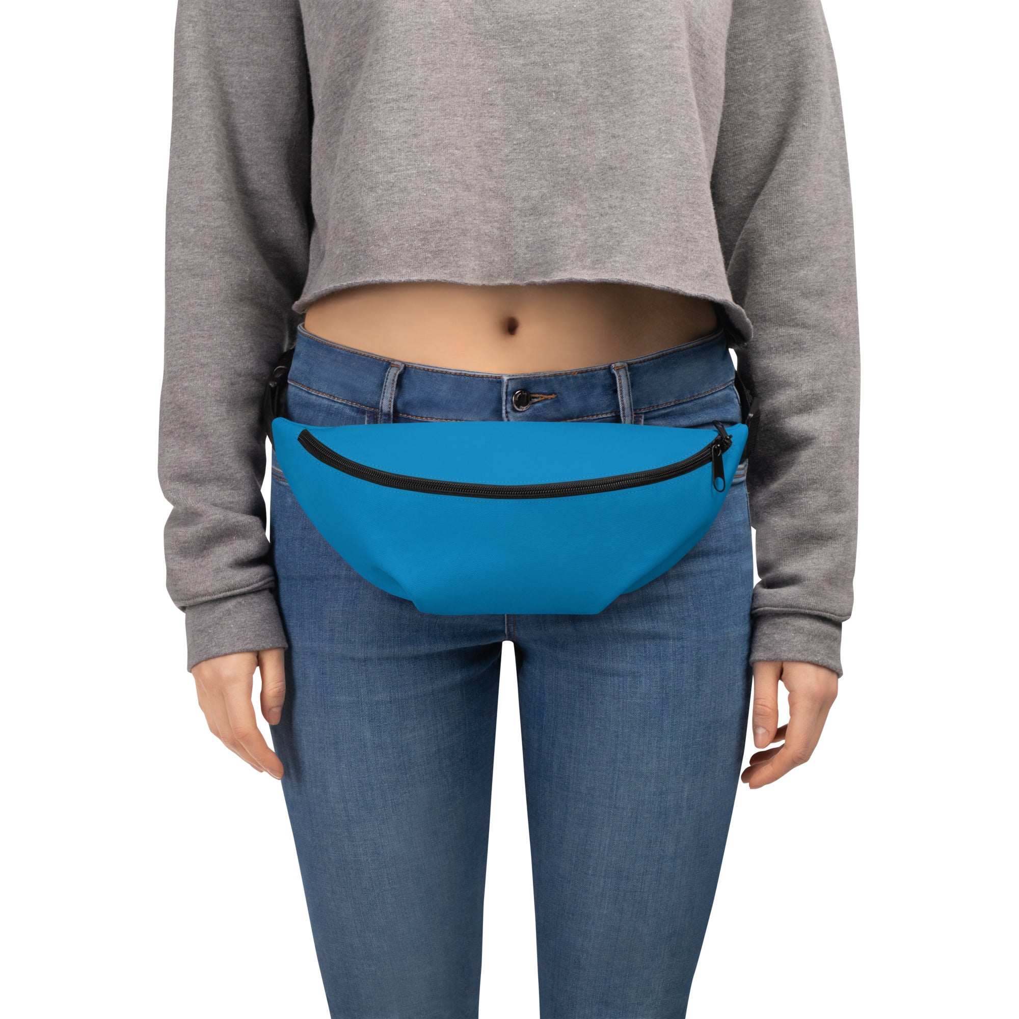 Women's-water-resistant-blue-fanny-pack