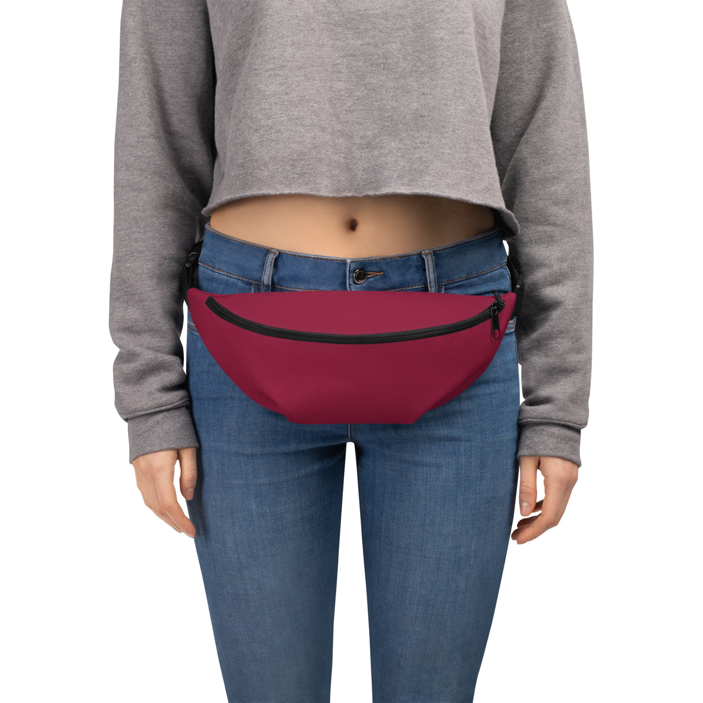 Women's-water-resistant-red-fanny-pack