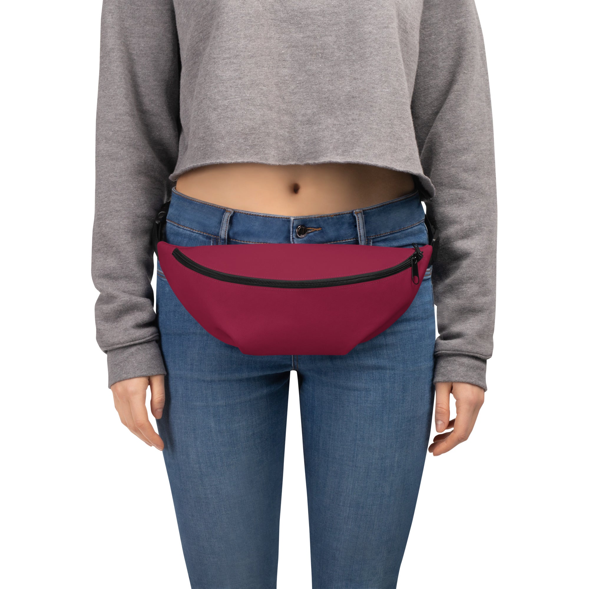 Women's-water-resistant-red-fanny-pack