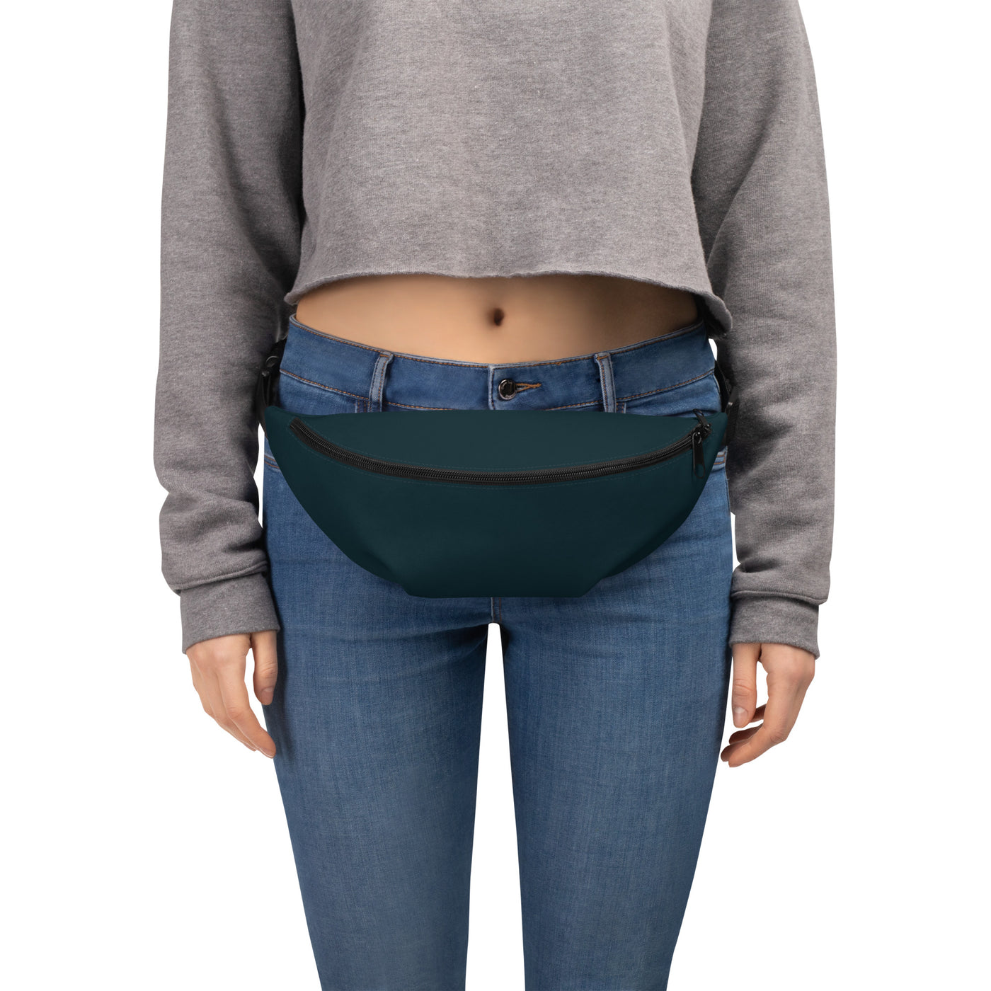 Women's-water-resistant-dark-green-fanny-pack