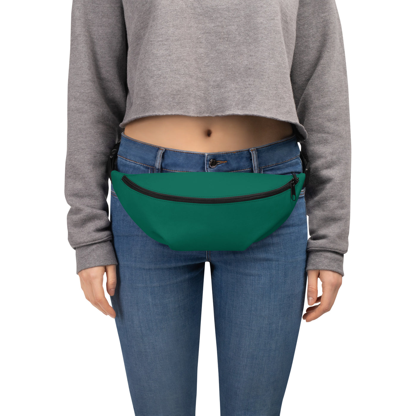 Women's-water-resistant-green-fanny-pack