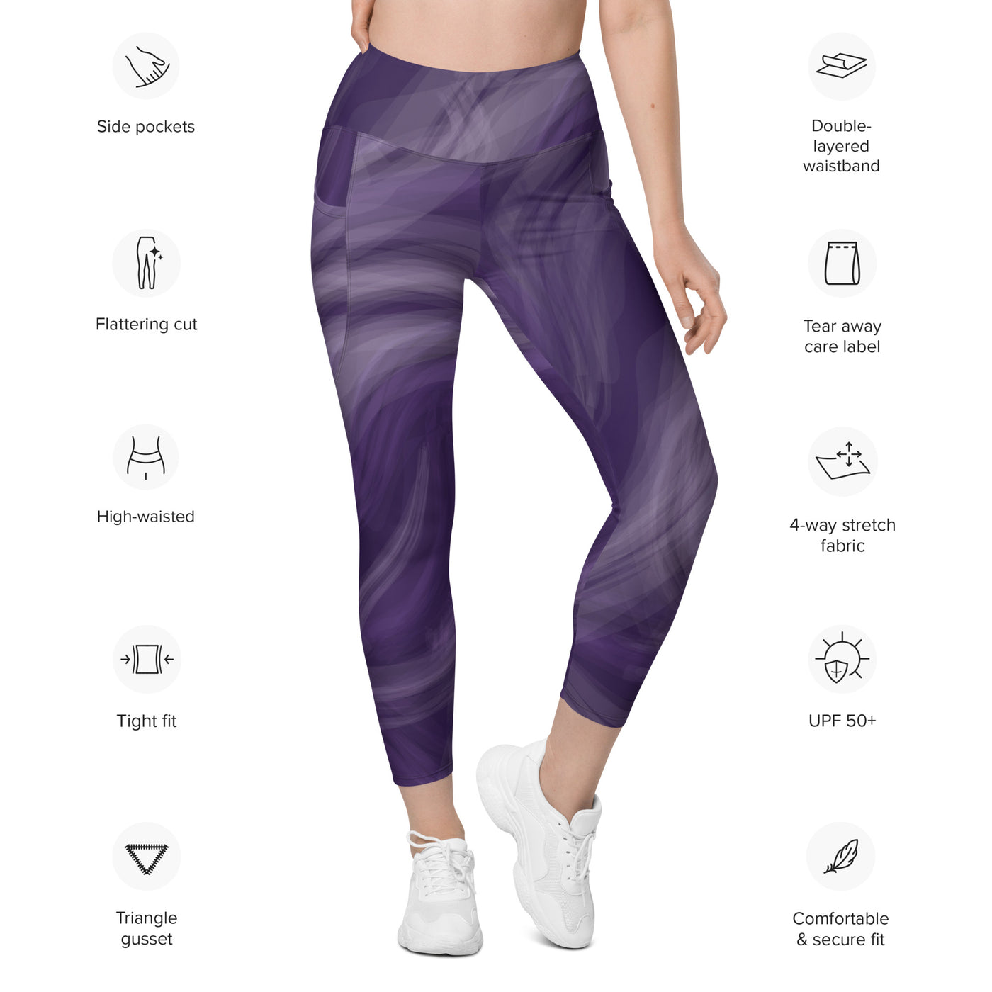 Women's-high-waisted-amethyst-swirl-leggings-with-pockets