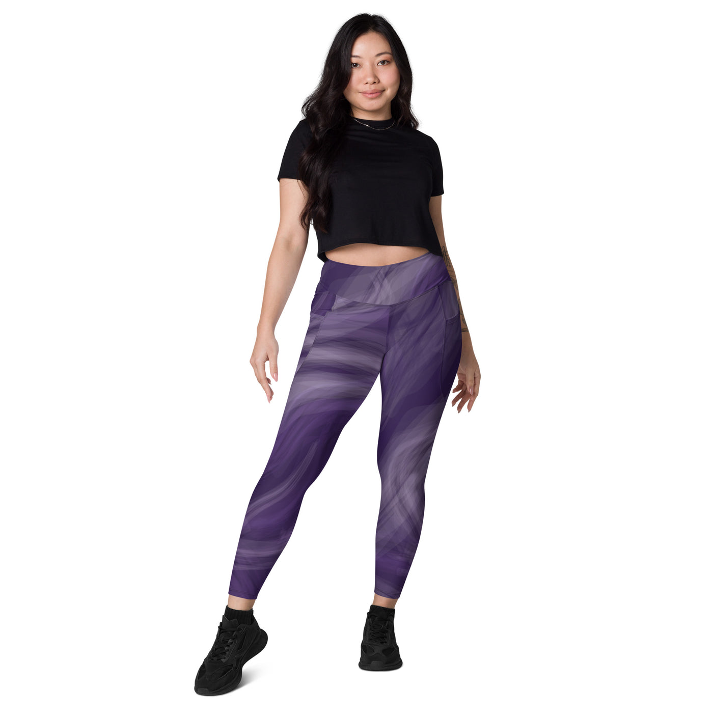 Women's-high-waisted-amethyst-swirl-leggings-with-pockets