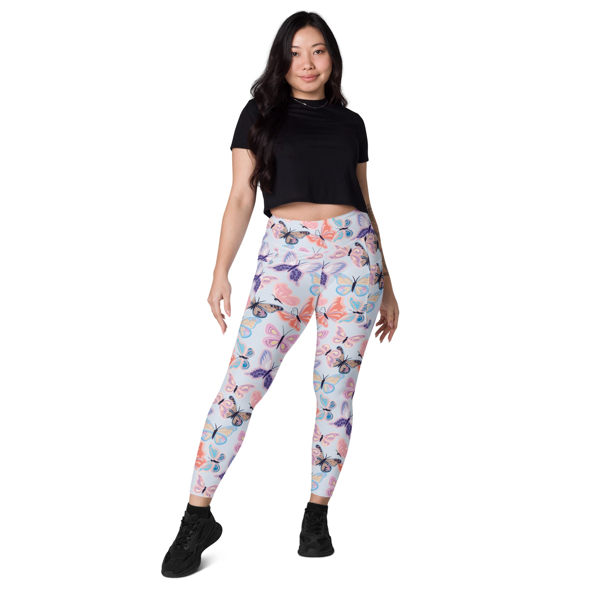 Daydream Butterfly Leggings with Pockets: Stylish & Comfortable