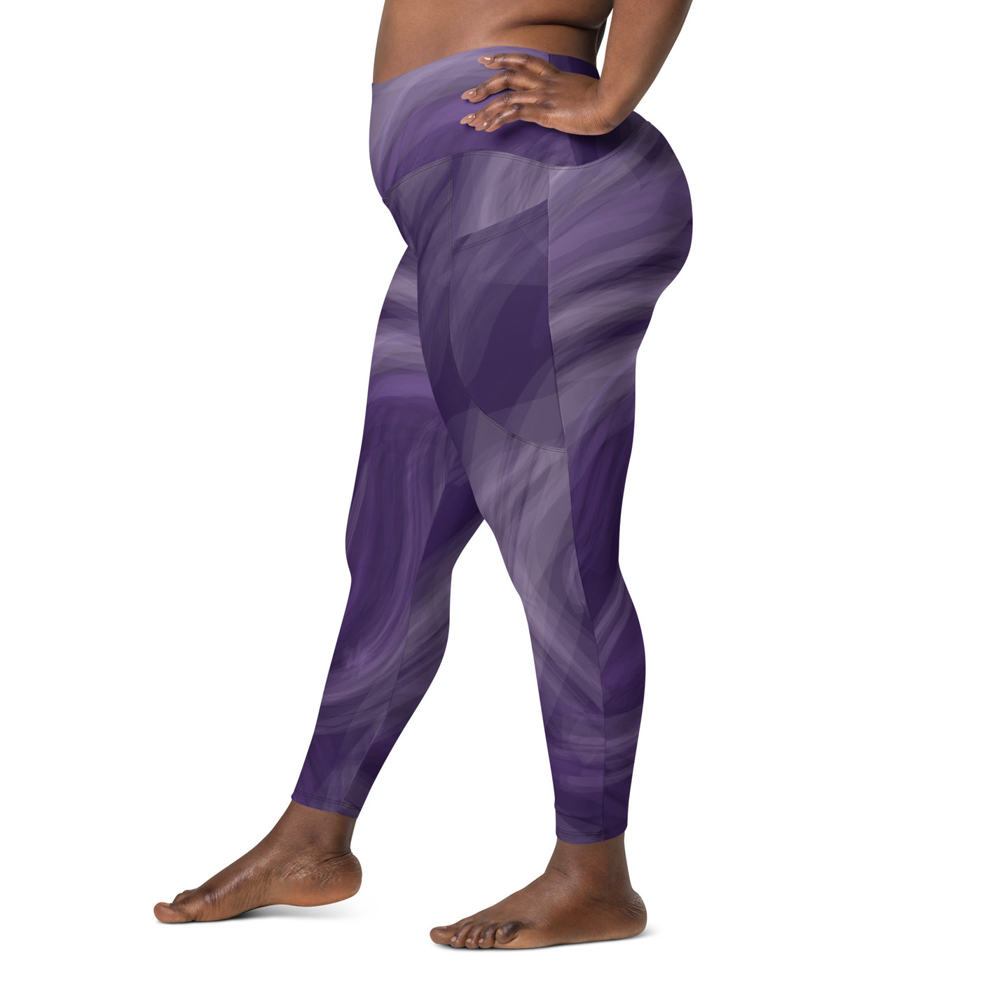 Women's-high-waisted-amethyst-swirl-leggings-with-pockets