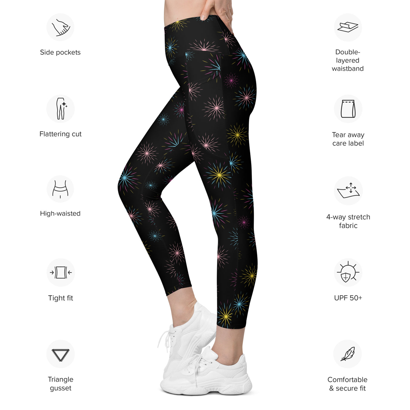 Stardust Shakti Leggings with Pockets: Stylish & Comfortable