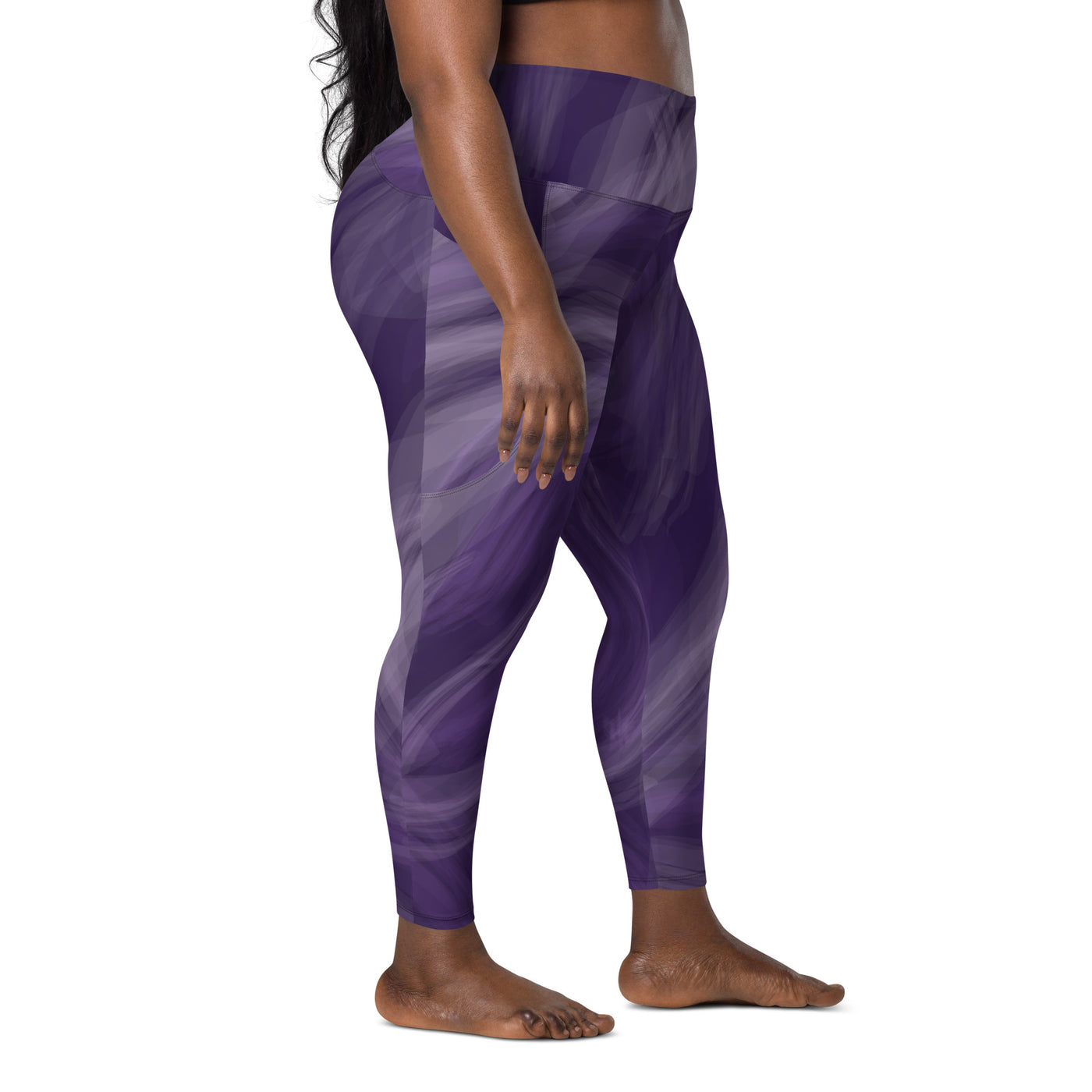 Women's-high-waisted-amethyst-swirl-leggings-with-pockets