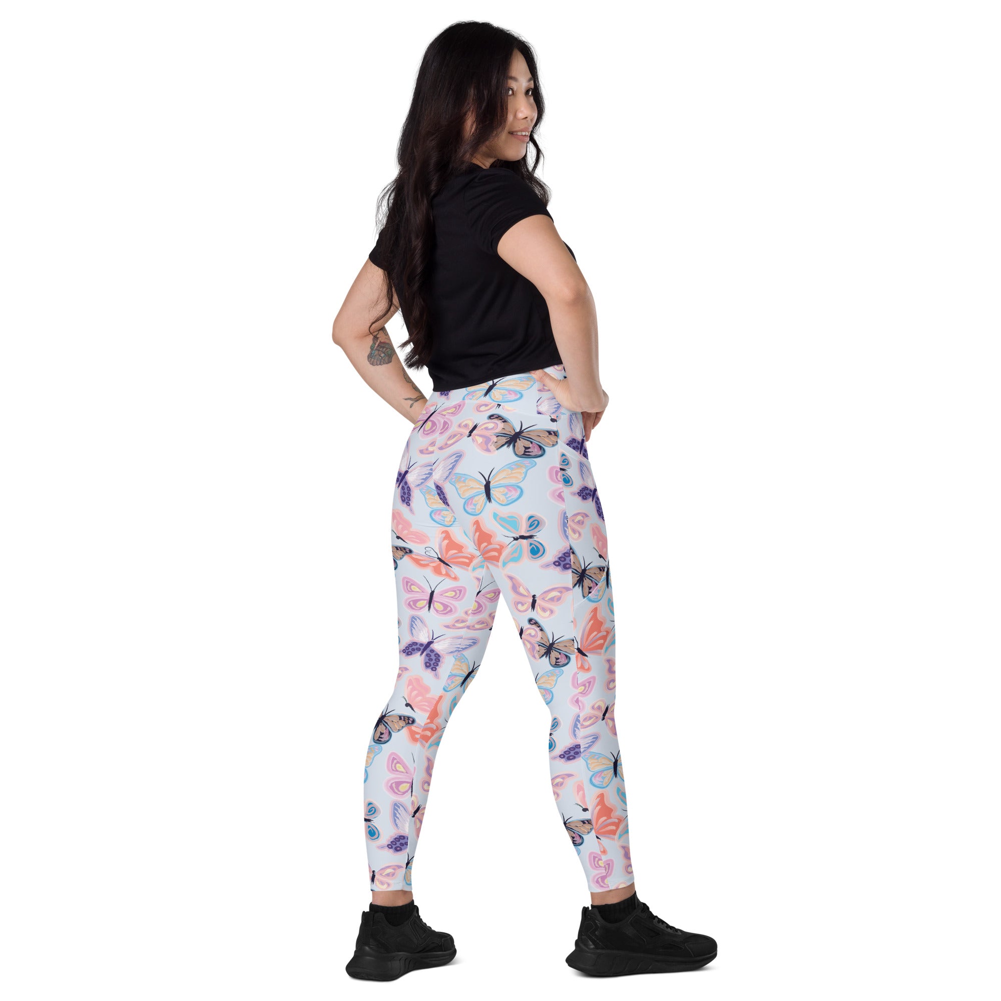 Daydream Butterfly Leggings with Pockets: Stylish & Comfortable