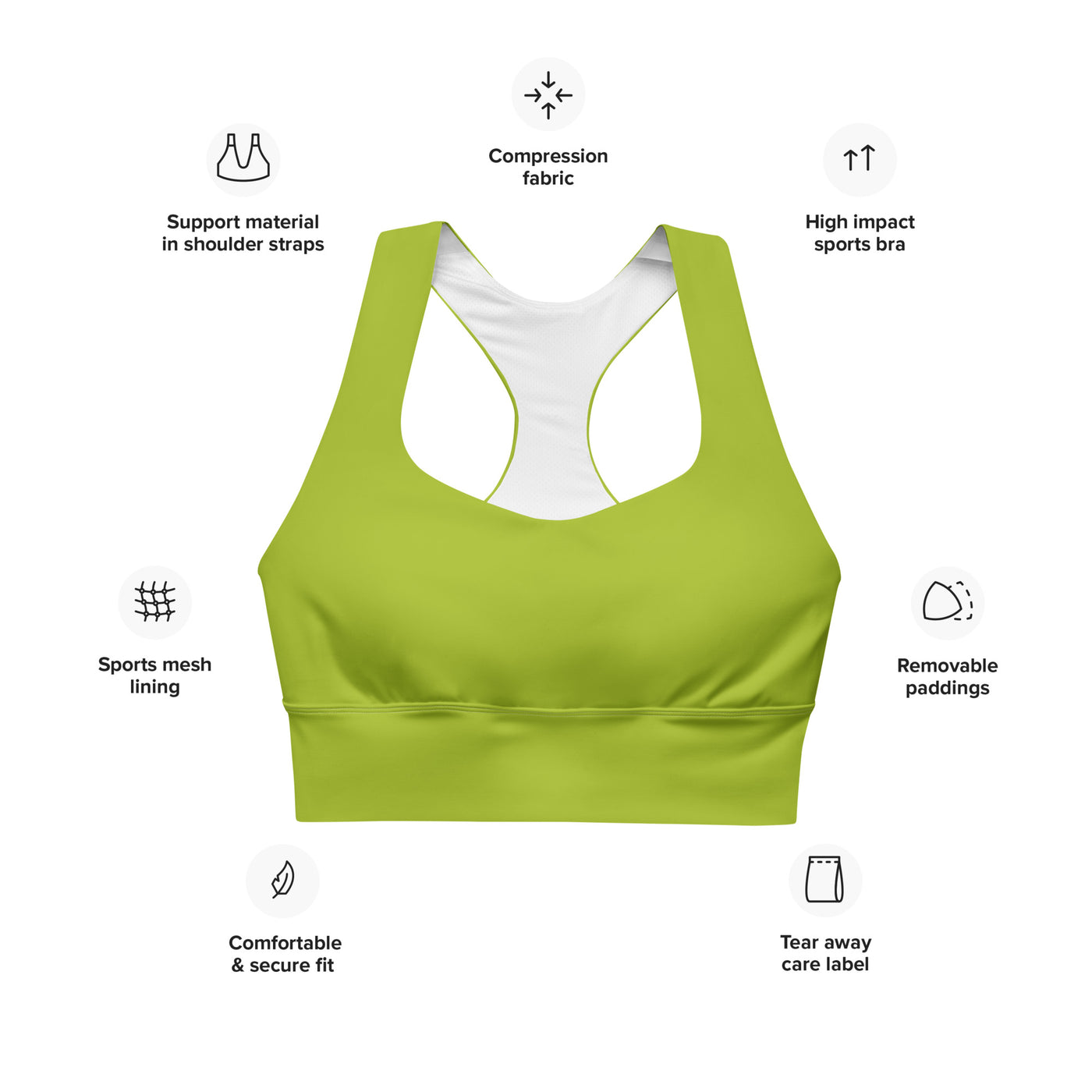 Women's-maximum-support-green-sports-bra