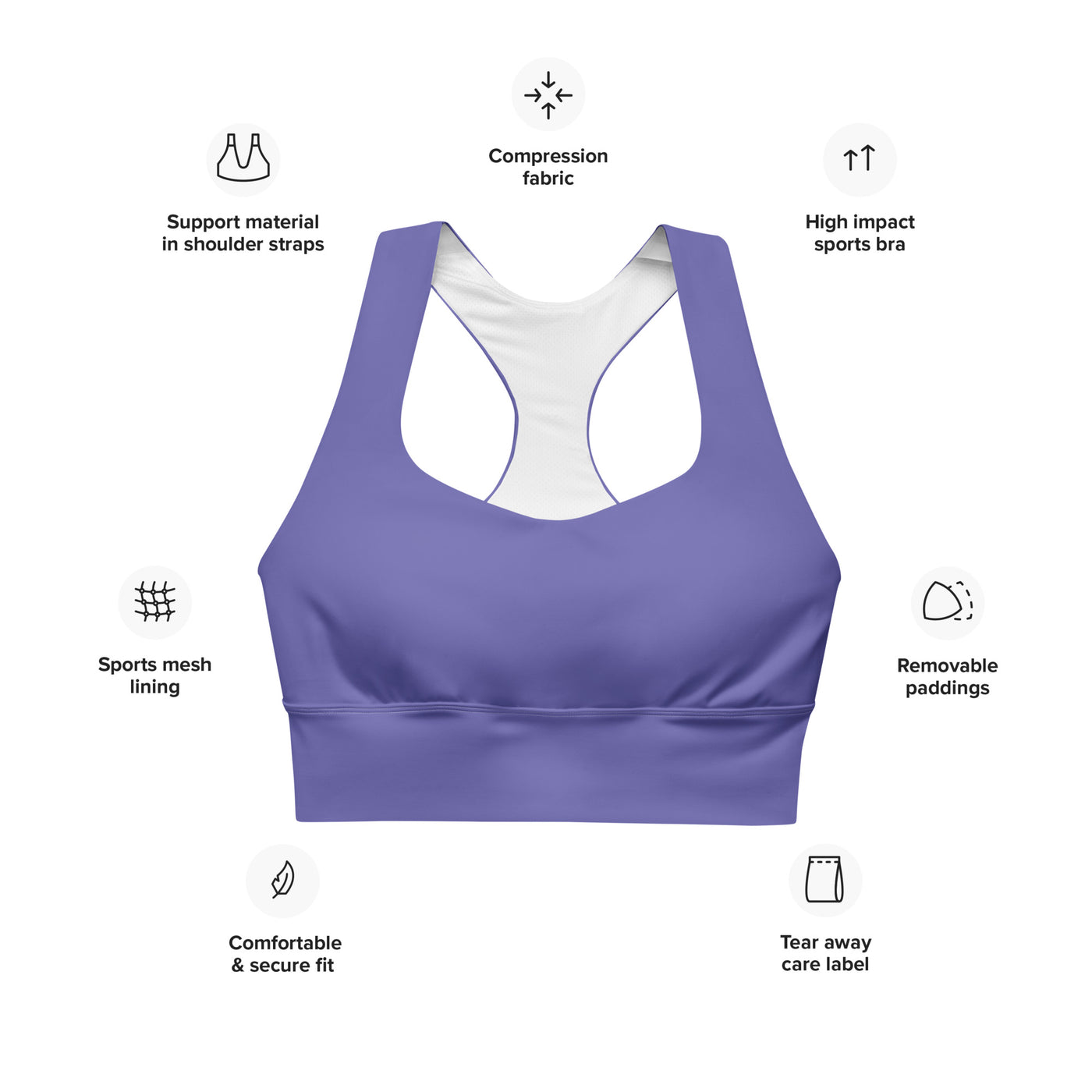 Women's-maximum-support-purple-sports-bra