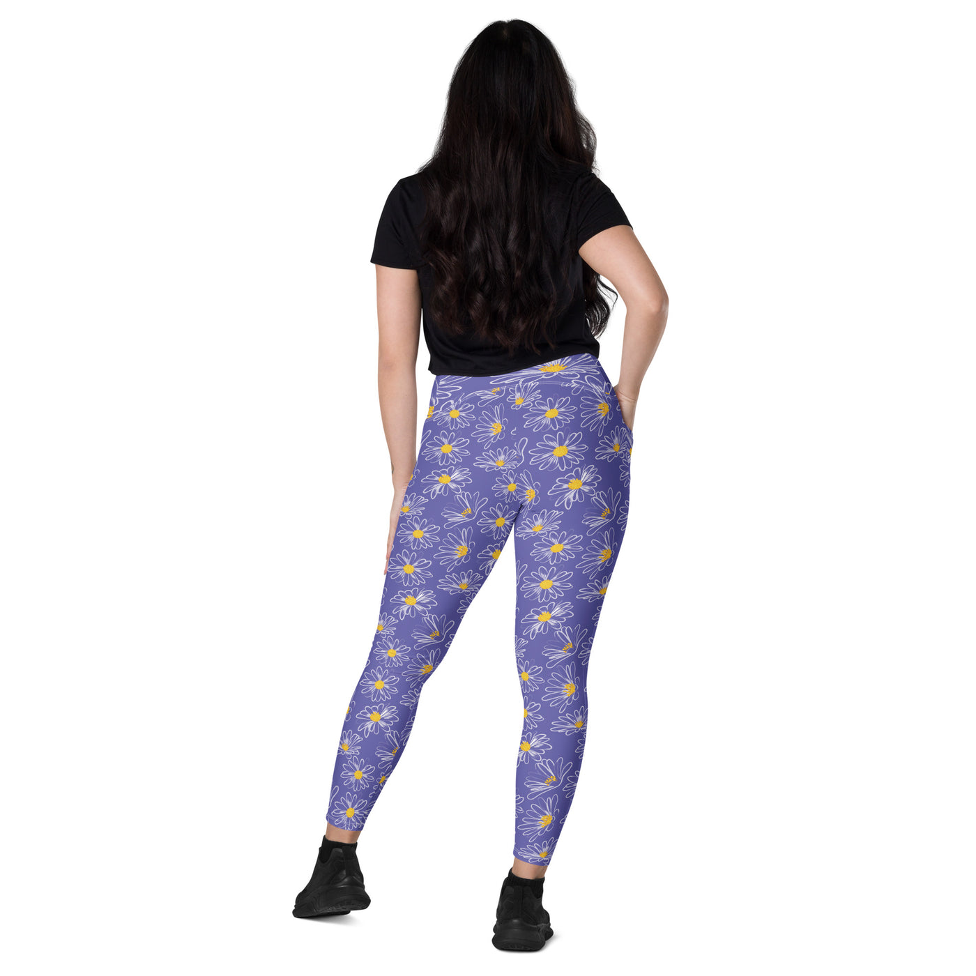 Women's-high-waisted-purple-floral-crossover-leggings-with-pockets