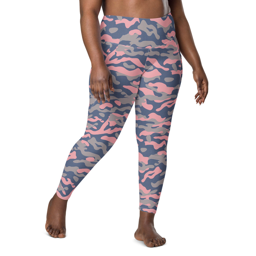 Women's-high-waisted-pink-camo-leggings-with-pockets