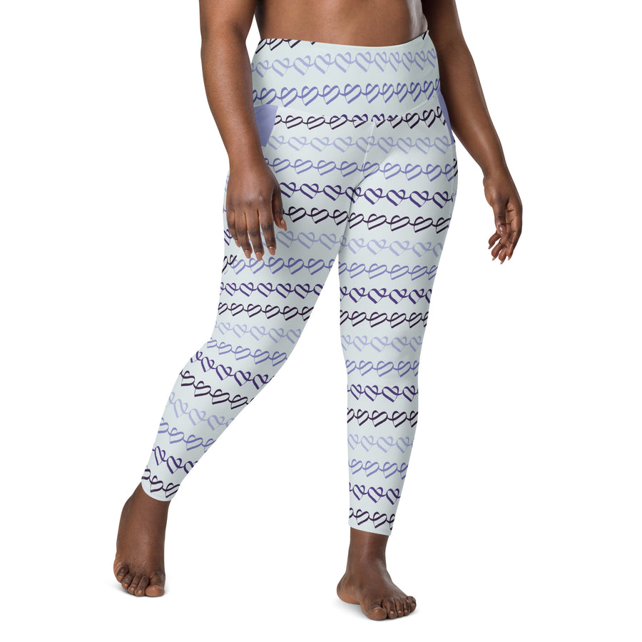 Women's-high-waisted-purple-heart-leggings-with-leggings