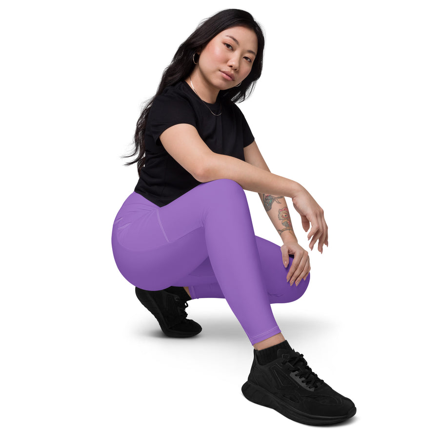 Fae Purple Leggings with Pockets: Stylish & Comfortable