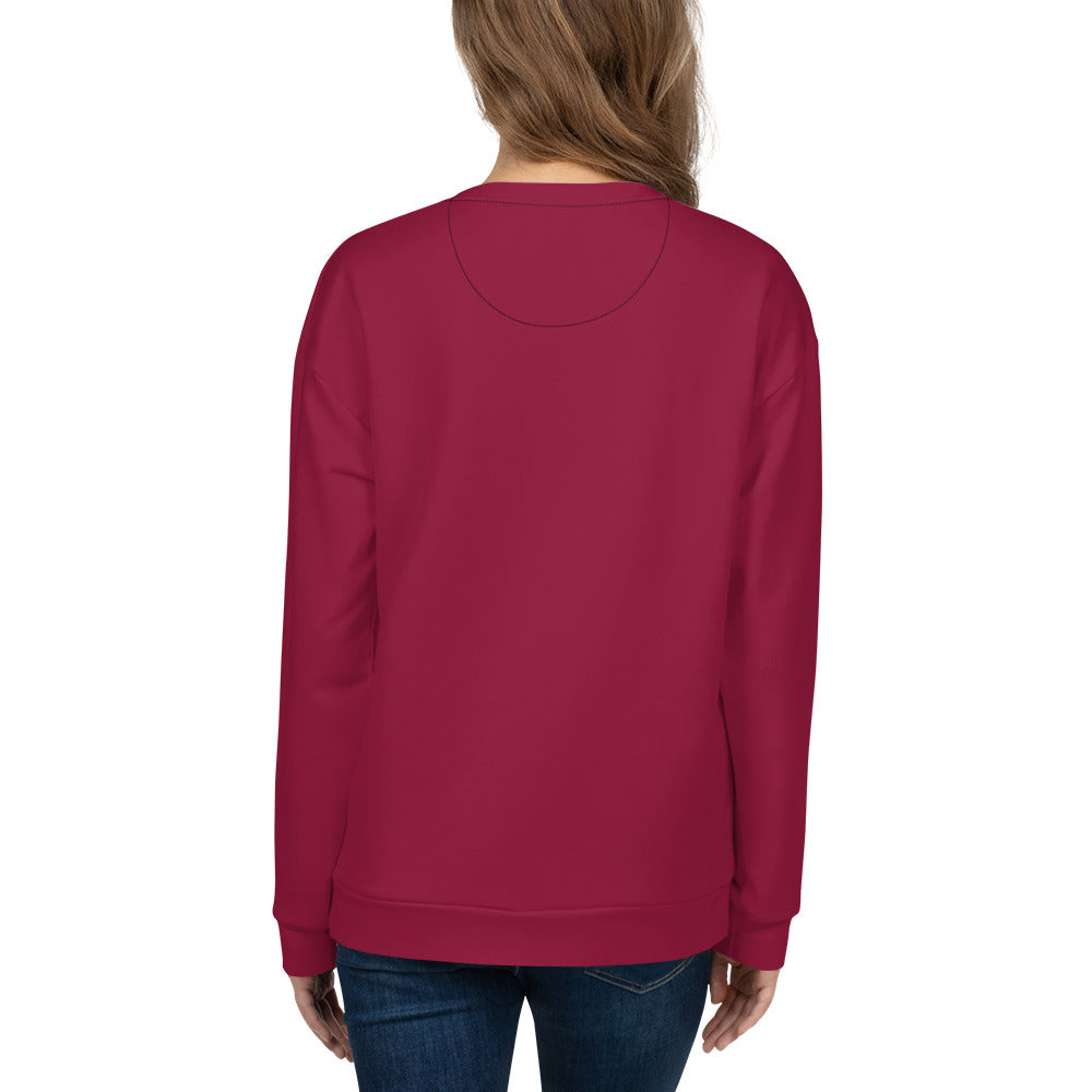 Women's-cozy-warm-red-sweatshirt