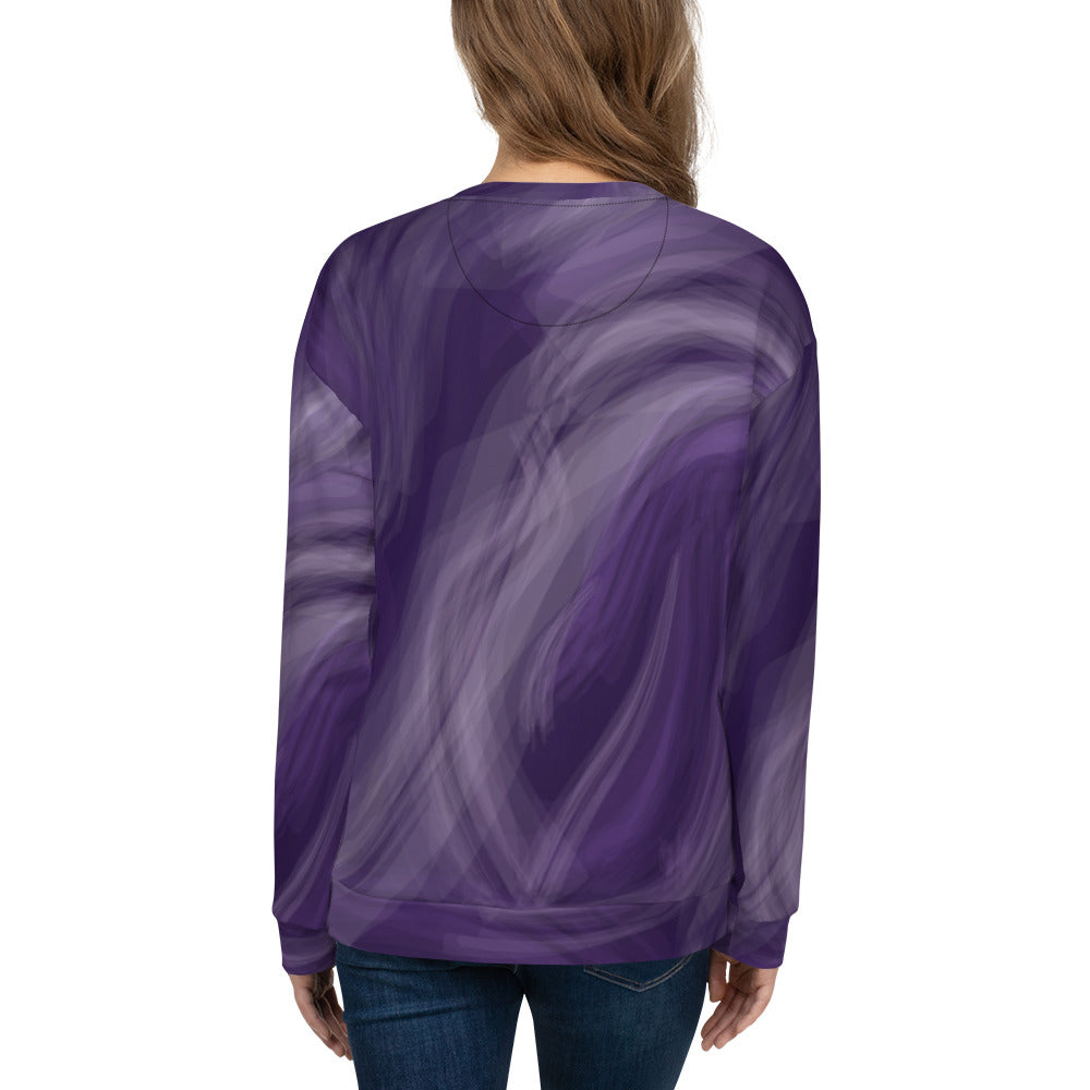 Women's-cozy-and-warm-amethyst-swirl-sweatshirt