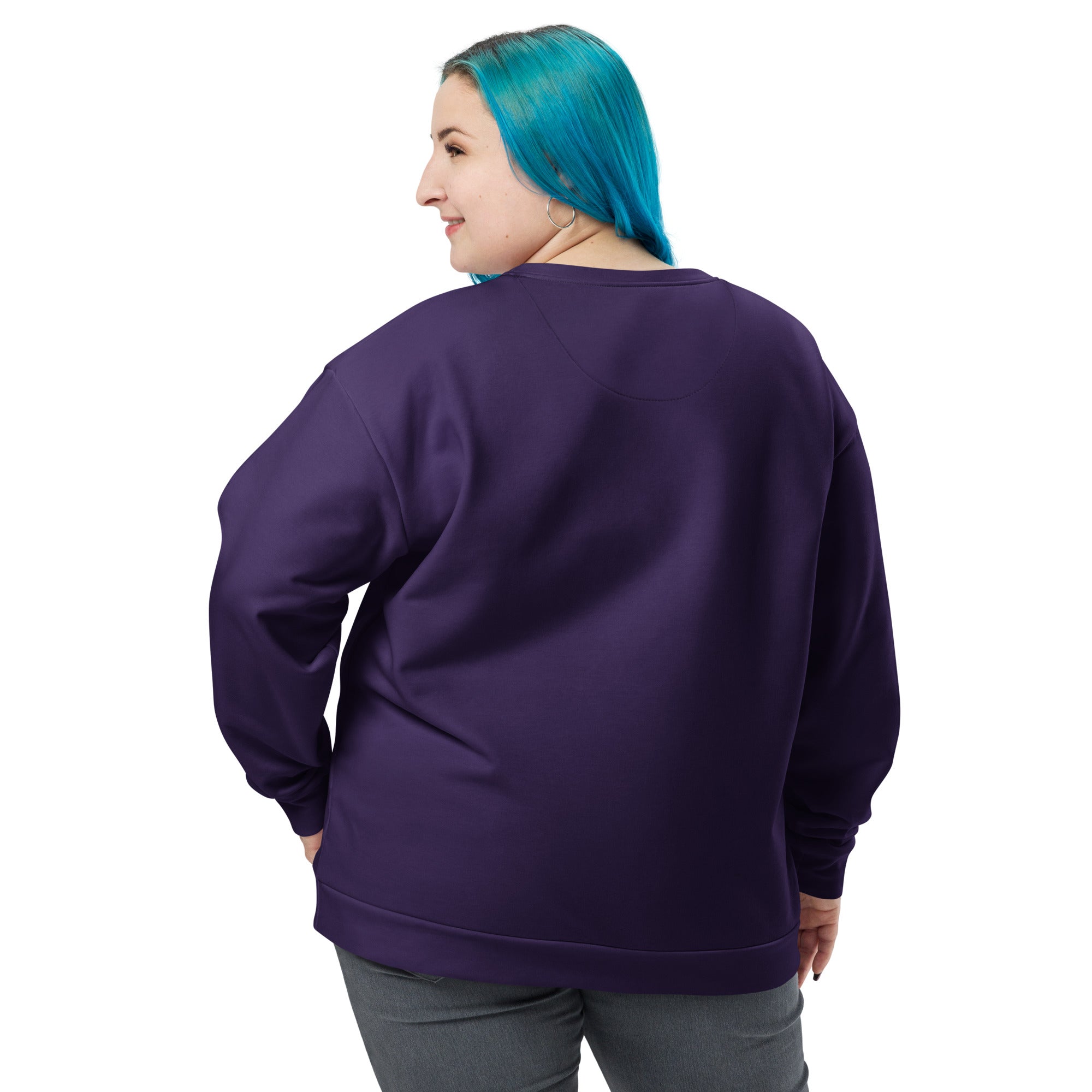 Women's-cozy-warm-dark-purple-sweatshirt