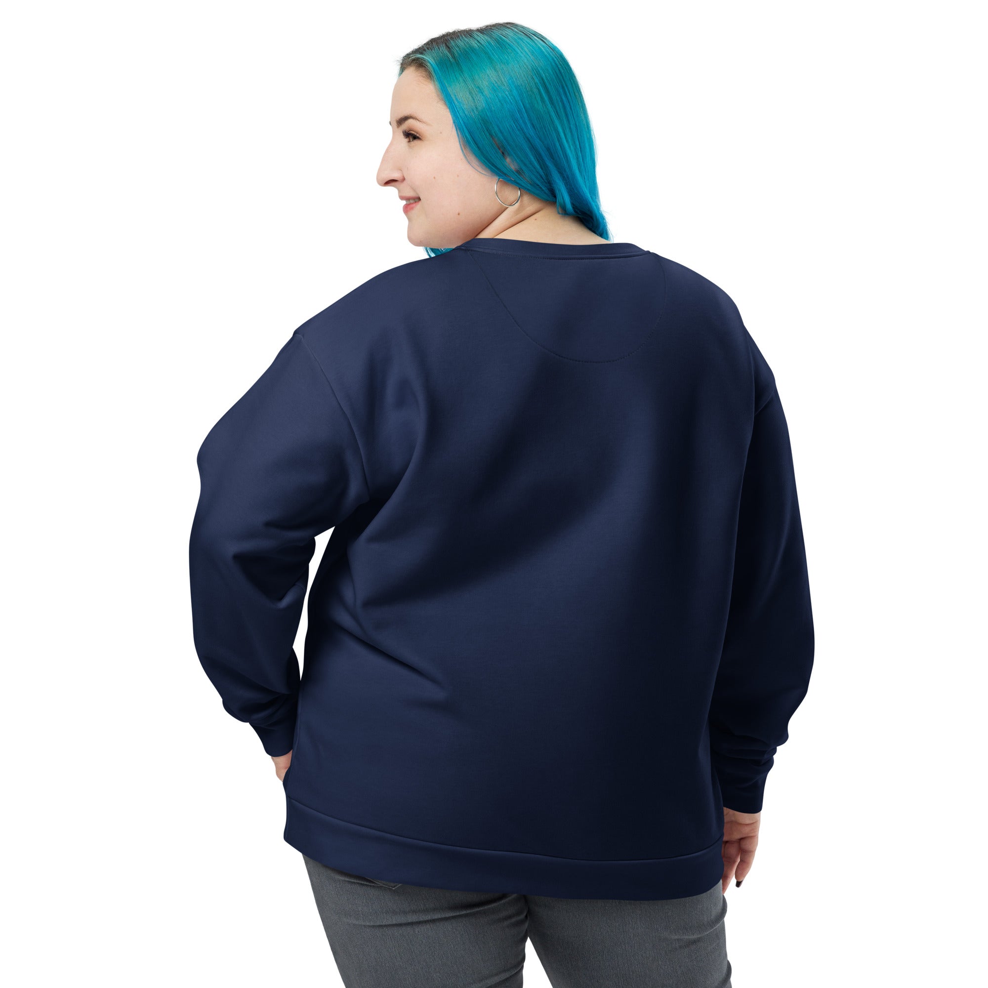 Women's-cozy-warm-navy-blue-sweatshirt