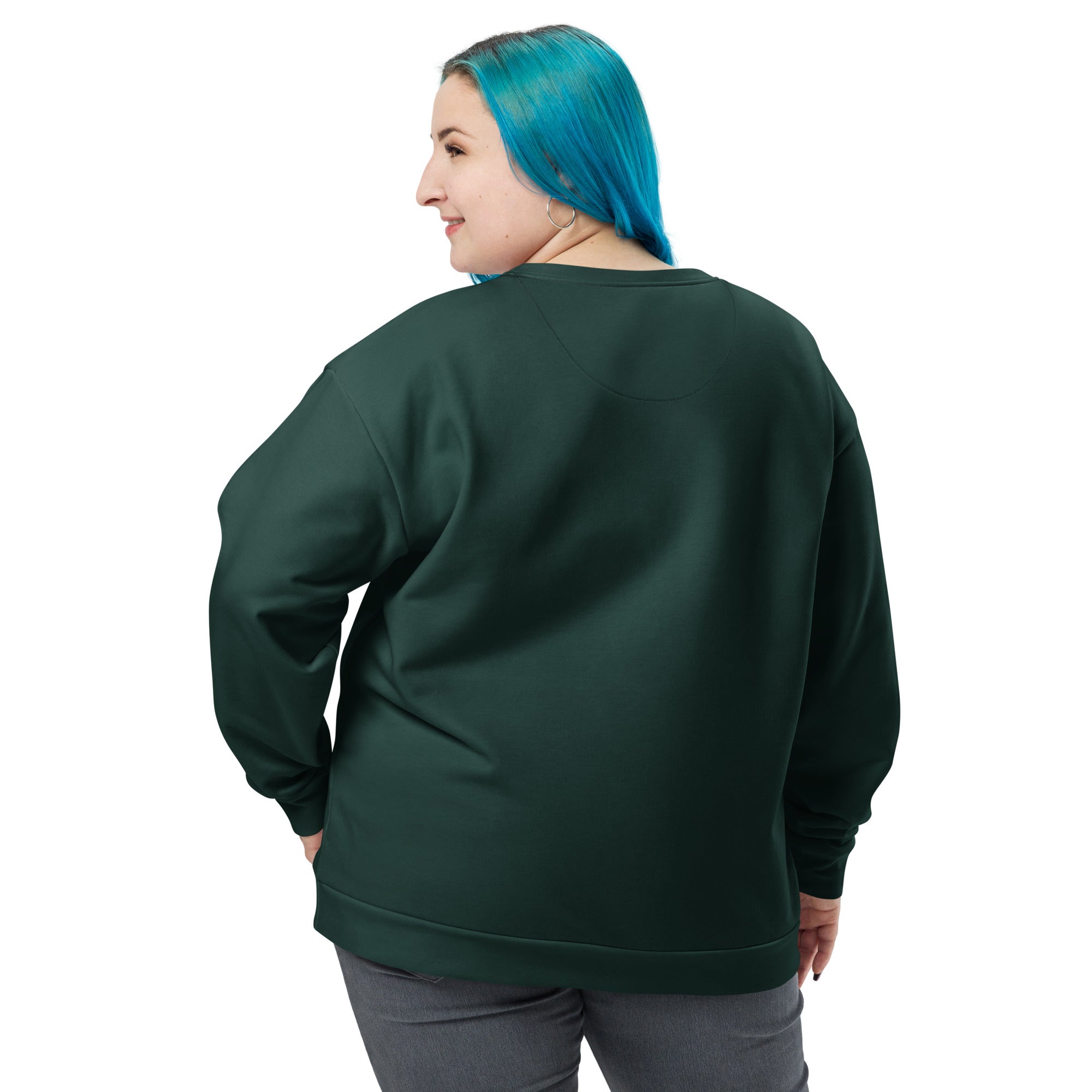 Women's-cozy-warm-green-sweatshirt