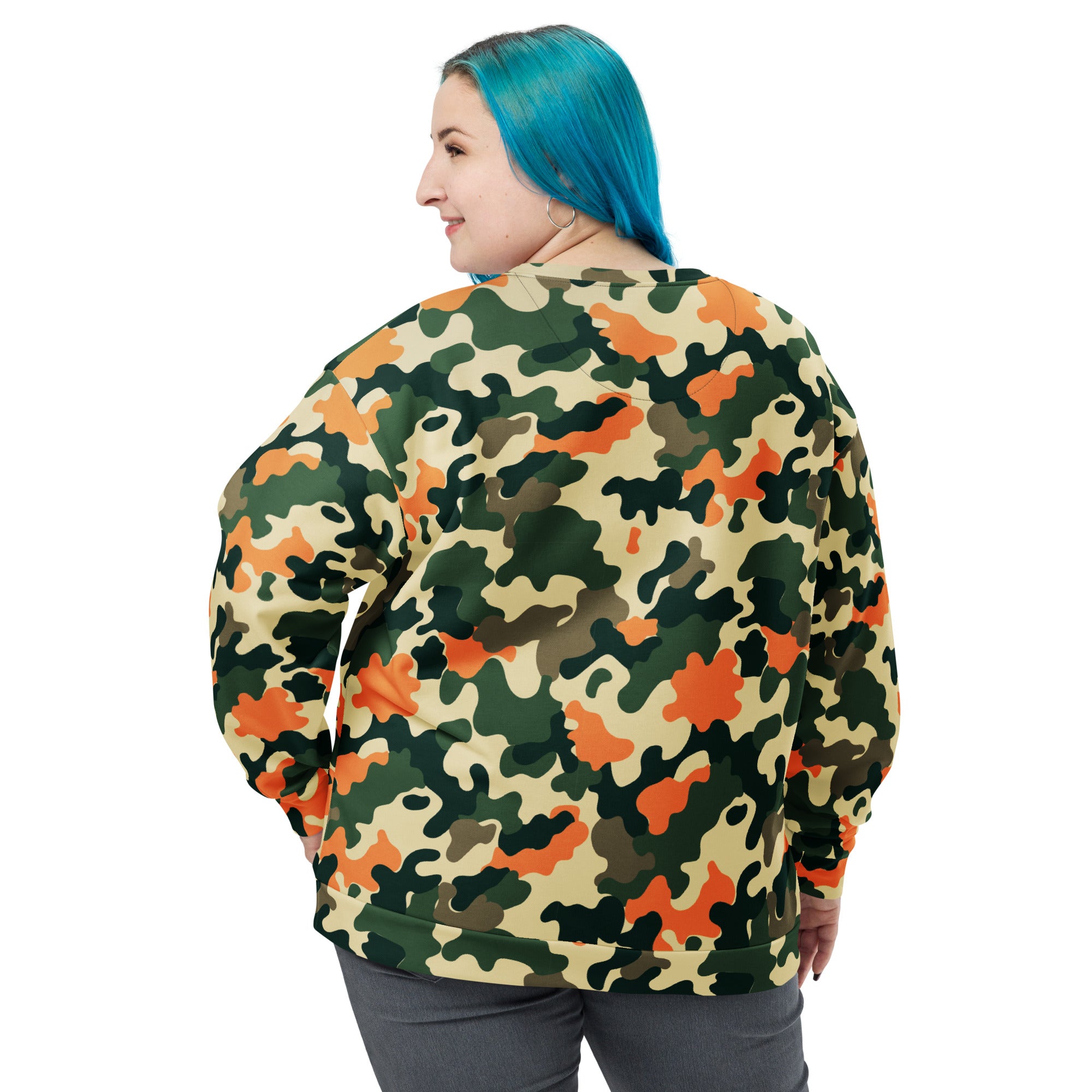 Women's-cozy-warm-camo-sweatshirt