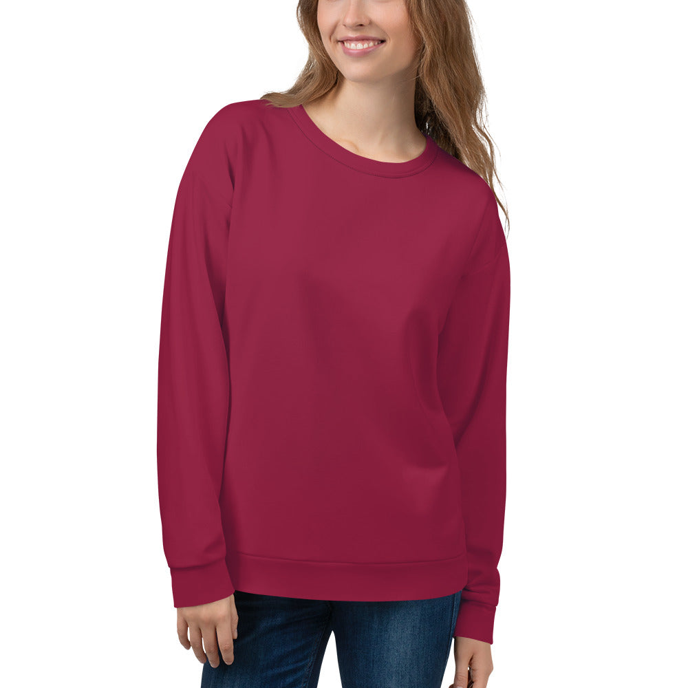 Women's-cozy-warm-red-sweatshirt