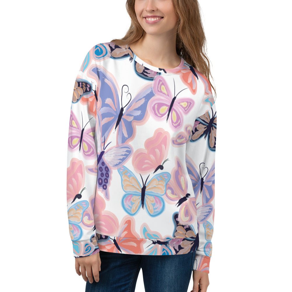 Women's-cozy-warm-butterfly-sweatshirt