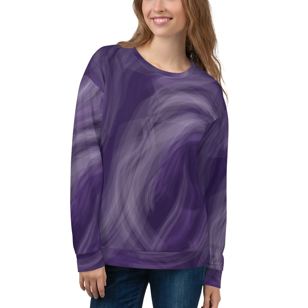 Women's-cozy-and-warm-amethyst-swirl-sweatshirt