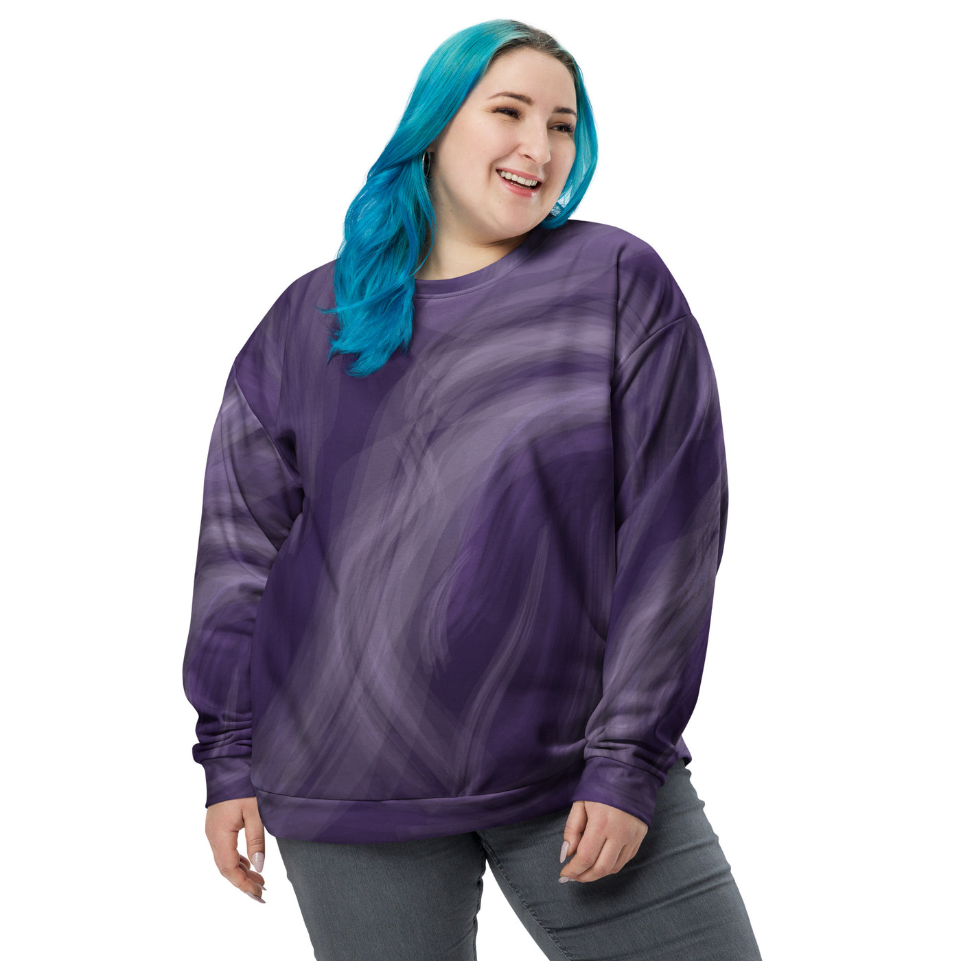 Women's-cozy-and-warm-amethyst-swirl-sweatshirt