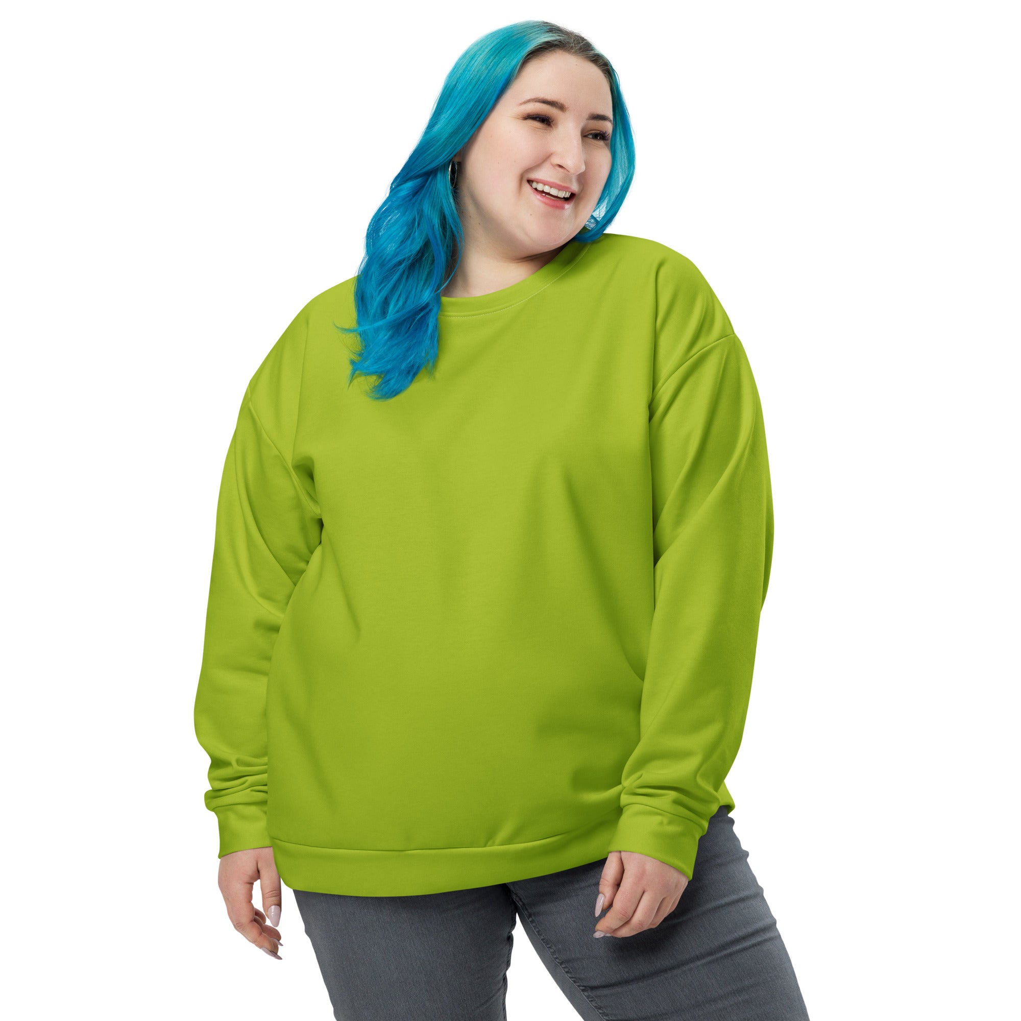 Women's-cozy-warm-green-sweatshirt