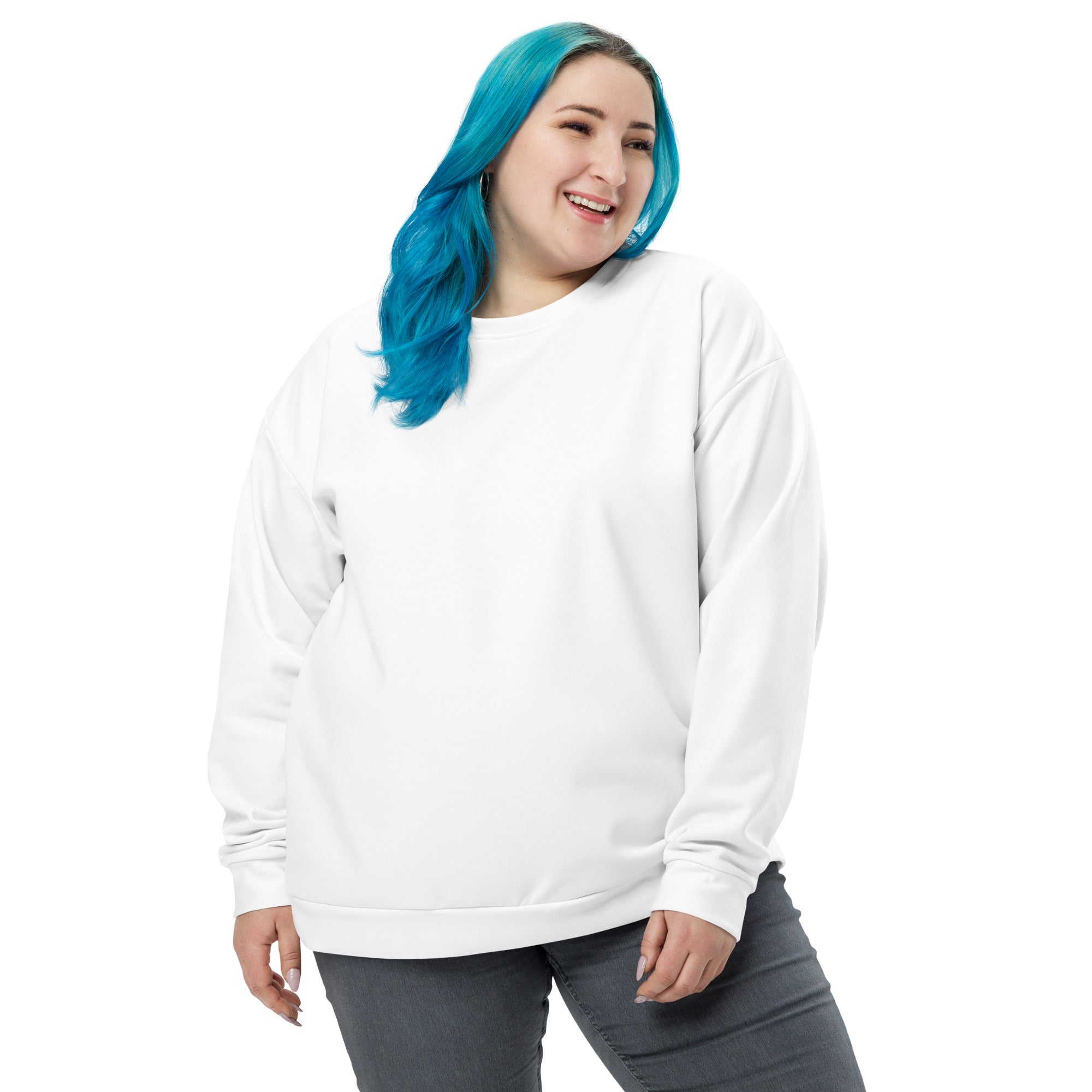 Women's-cozy-warm-white-sweatshirt