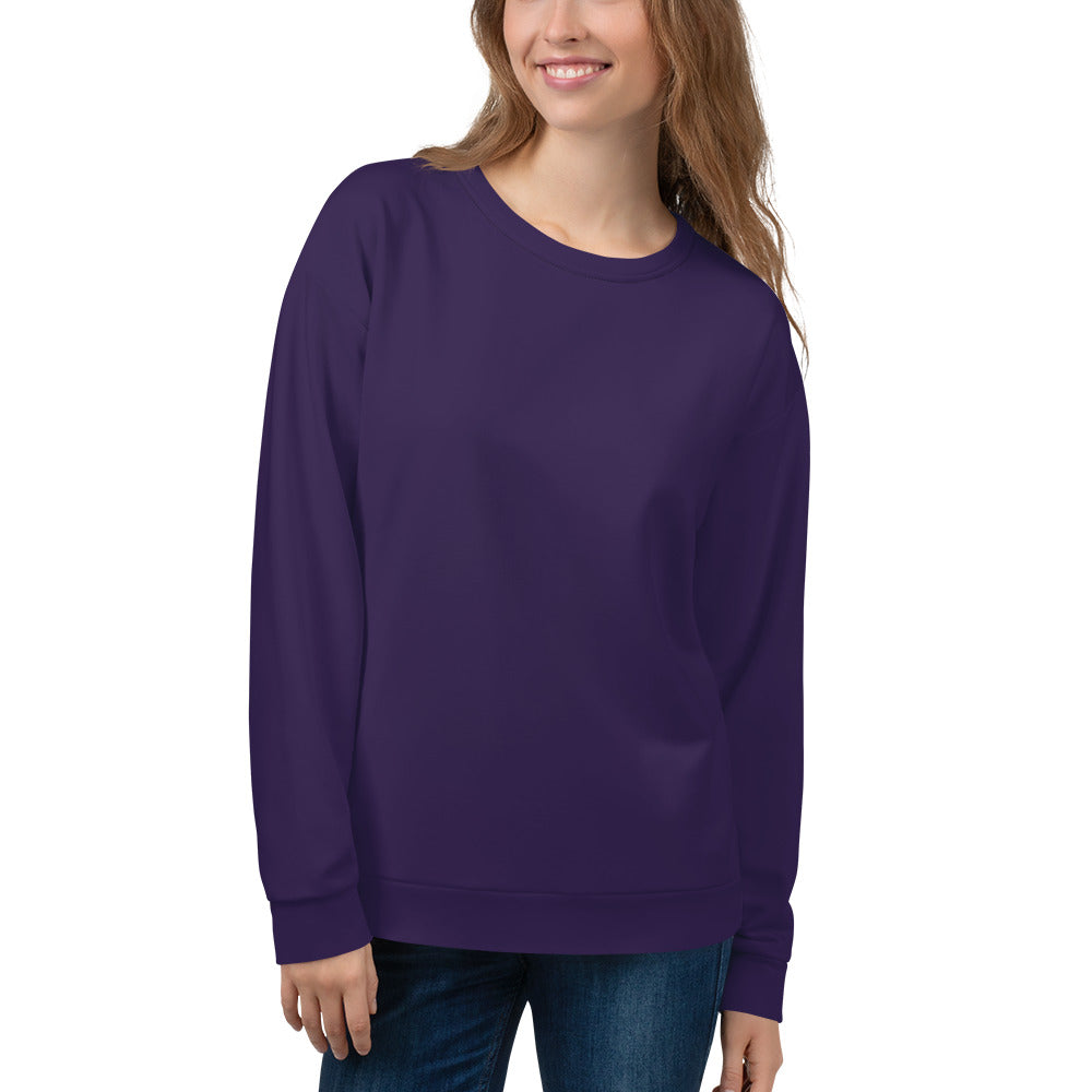 Women's-cozy-warm-dark-purple-sweatshirt