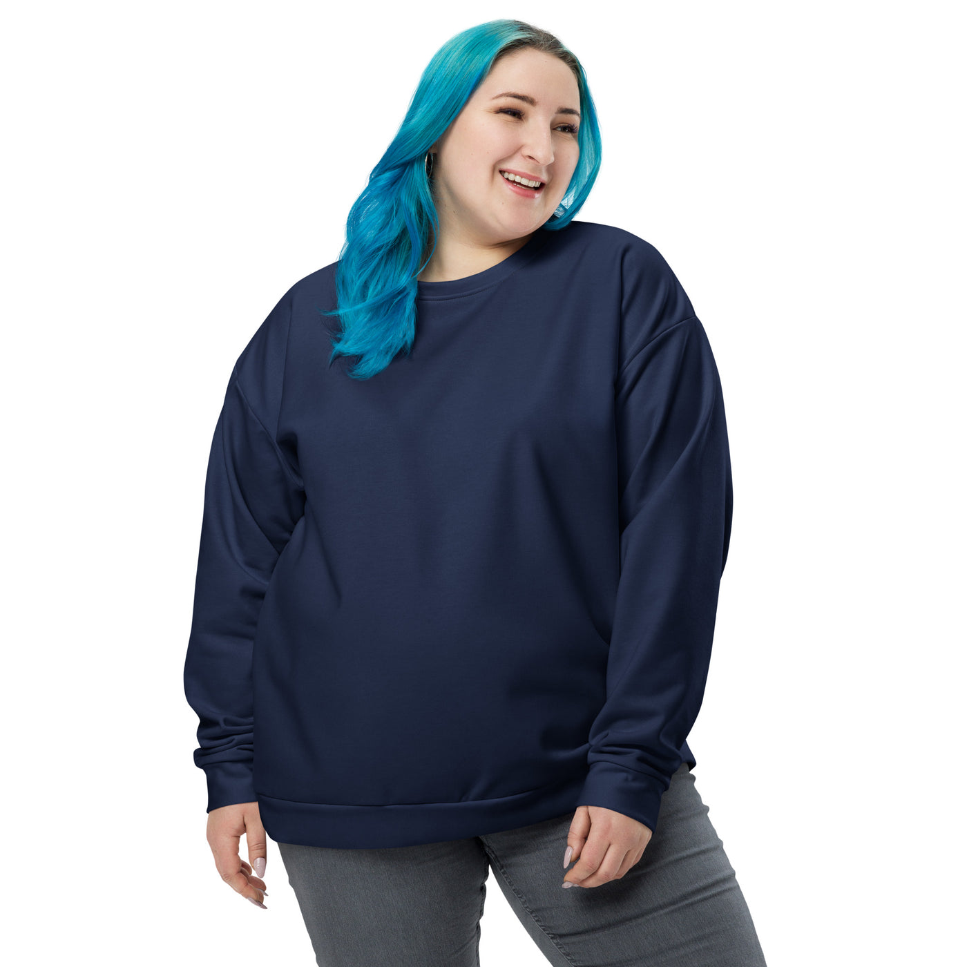 Women's-cozy-warm-navy-blue-sweatshirt