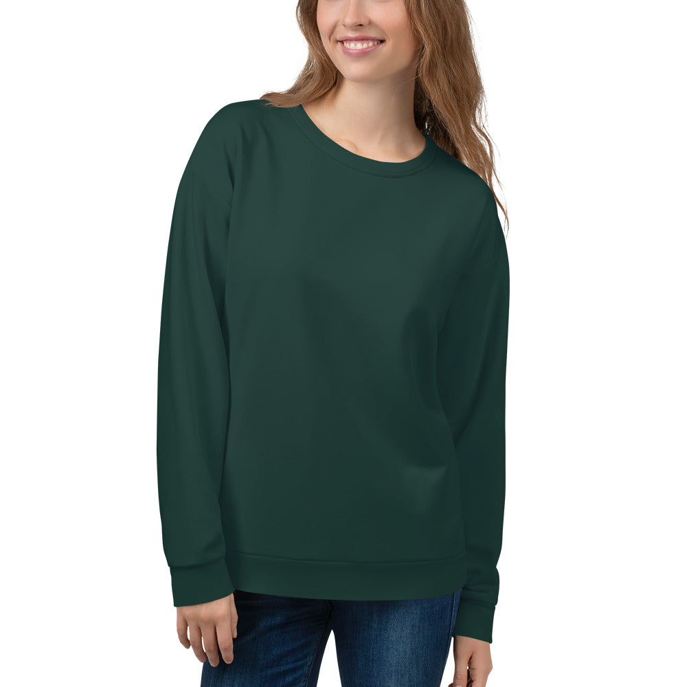 Women's-cozy-warm-green-sweatshirt