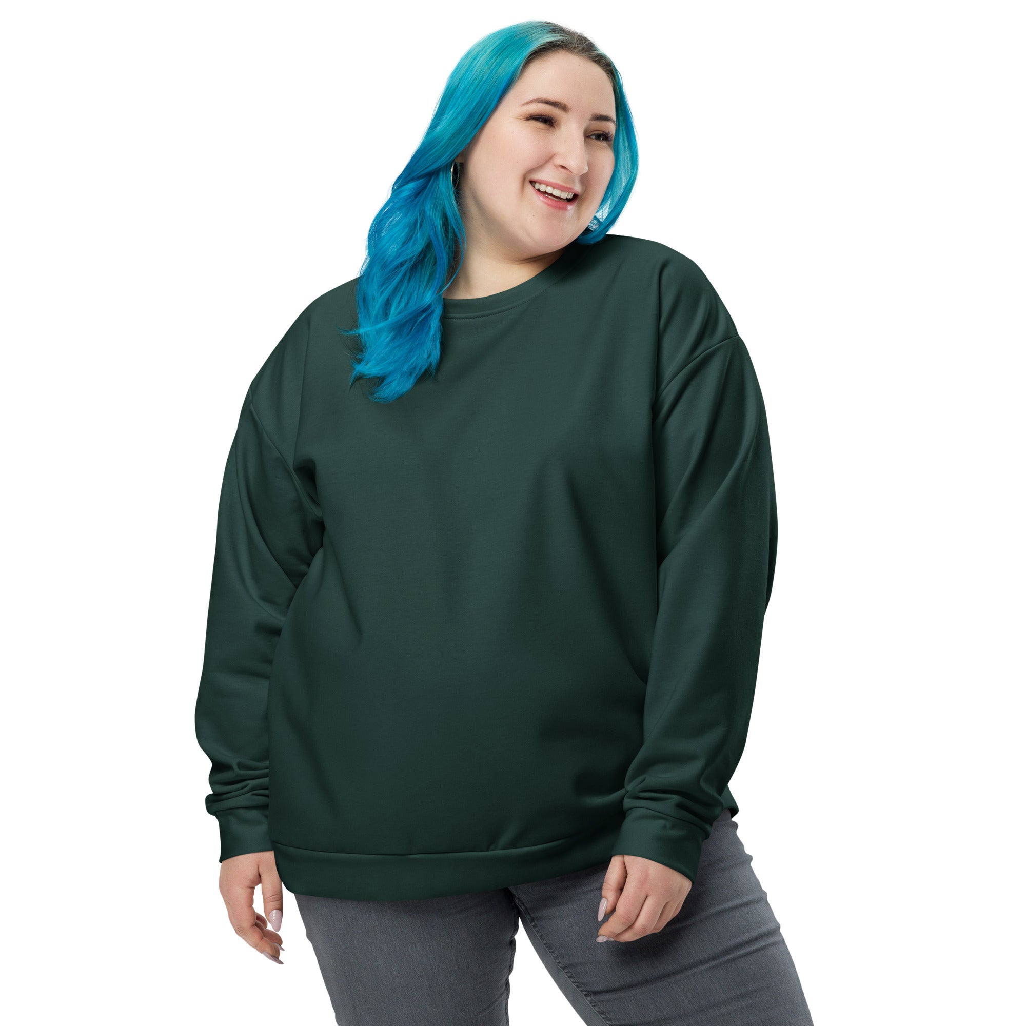 Women's-cozy-warm-green-sweatshirt