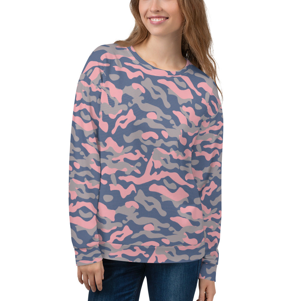 Women's-cozy-warm-pink-camo-sweatshirt