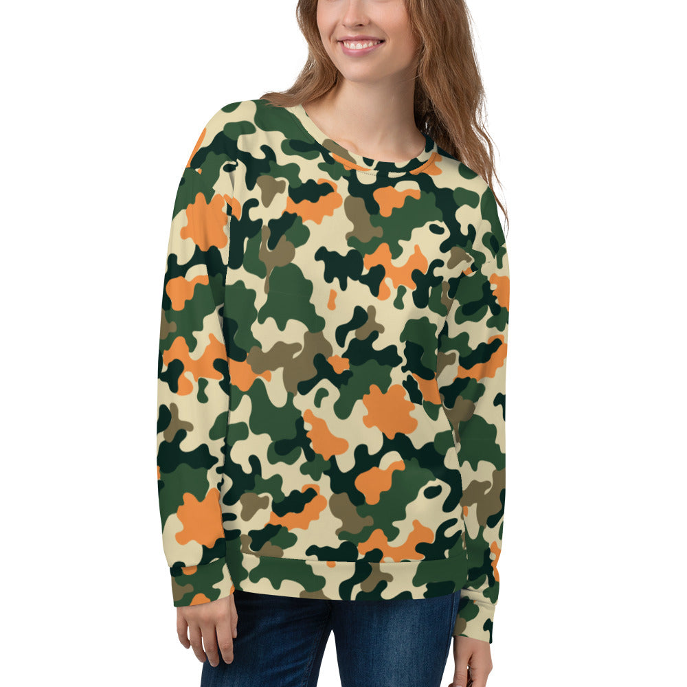 Women's-cozy-warm-camo-sweatshirt