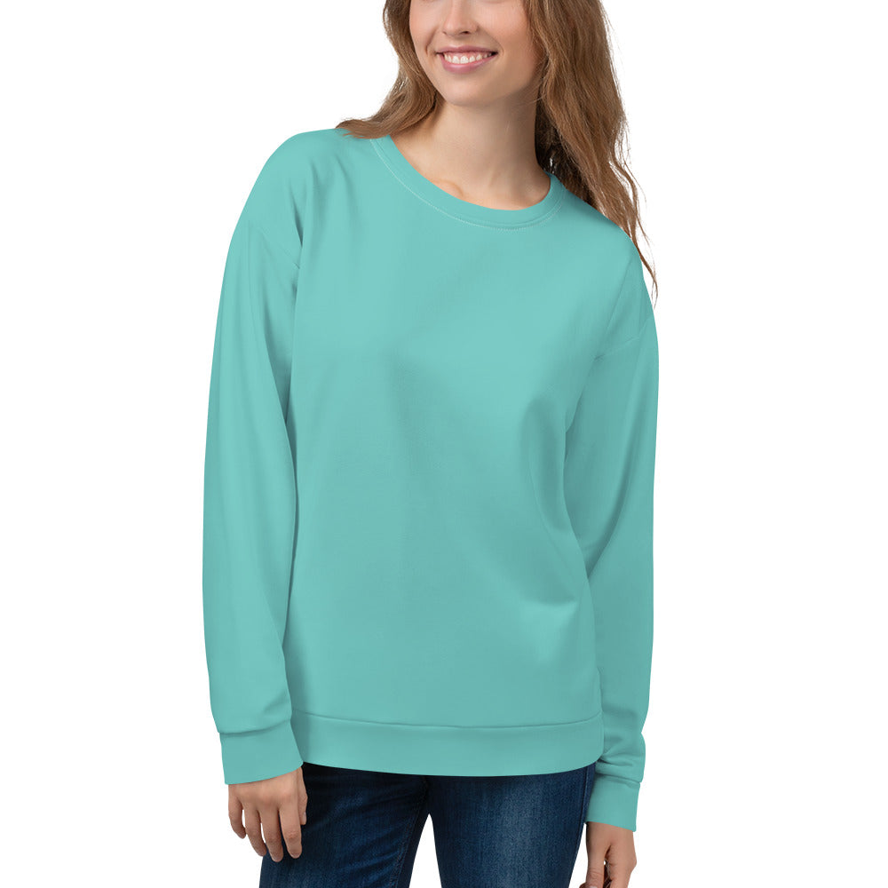 Women's-cozy-warm-teal-sweatshirt