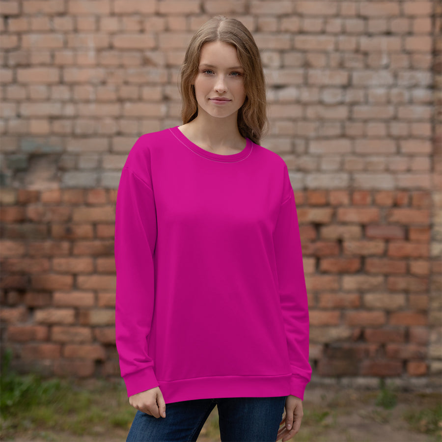 Women's-cozy-warm-pink-sweatshirt