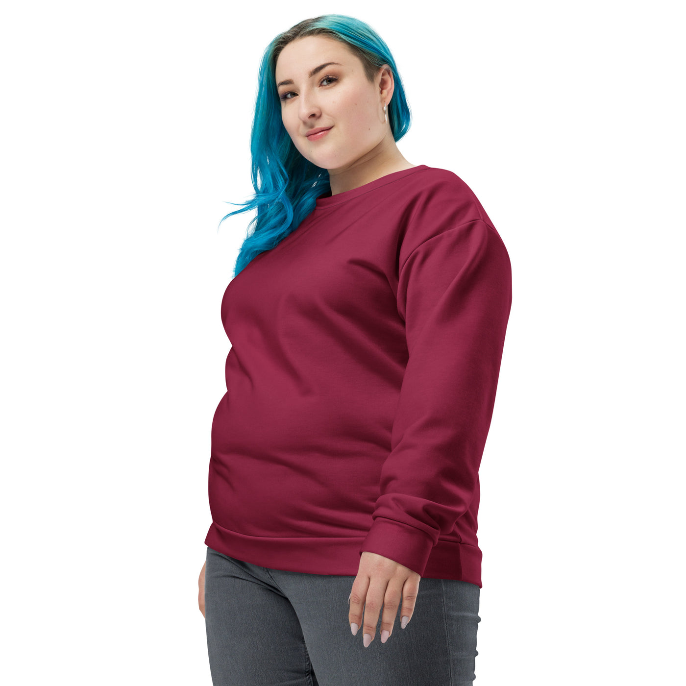 Crimson Eclipse Plus Size Sweatshirt: Stylish & Warm