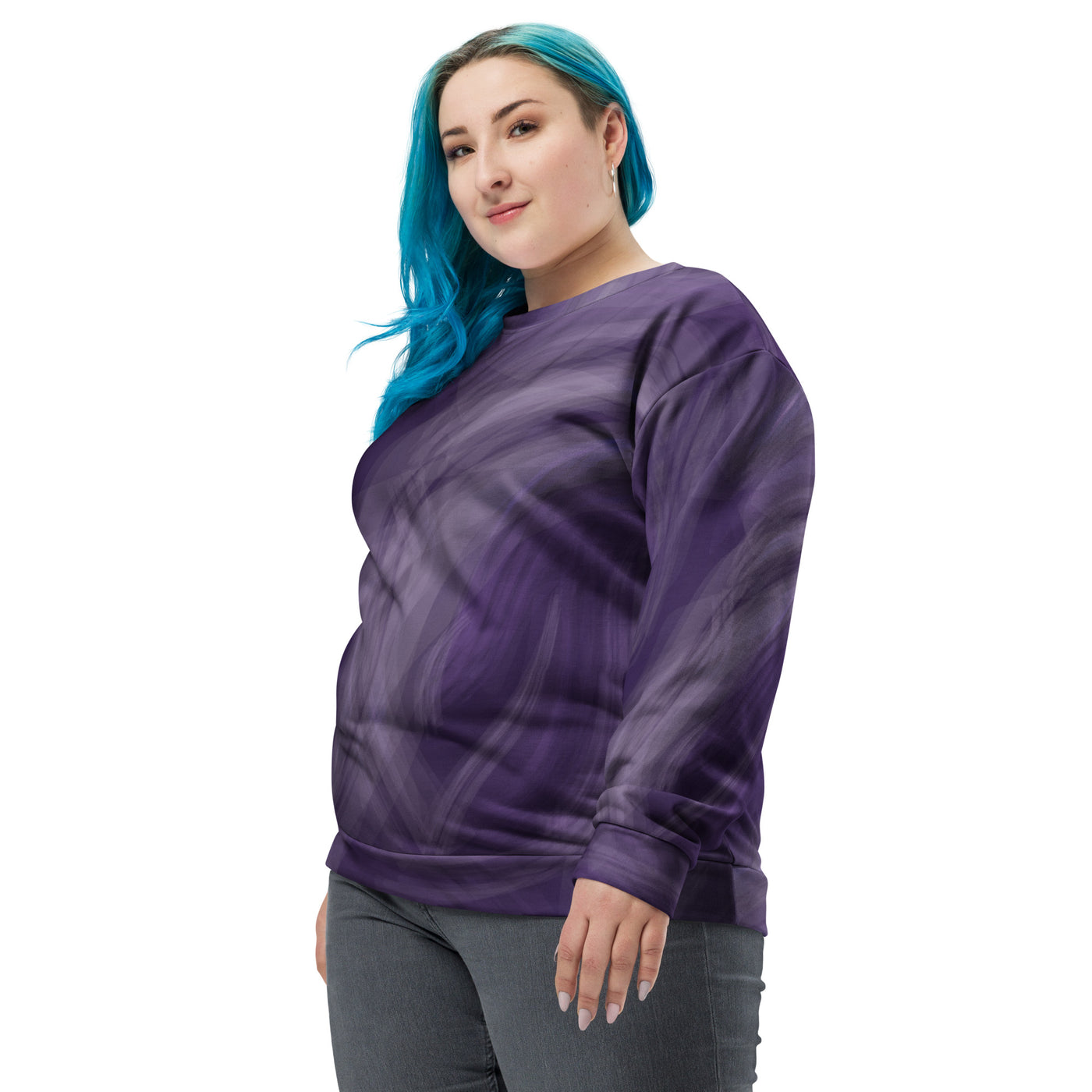 Women's-cozy-and-warm-amethyst-swirl-sweatshirt