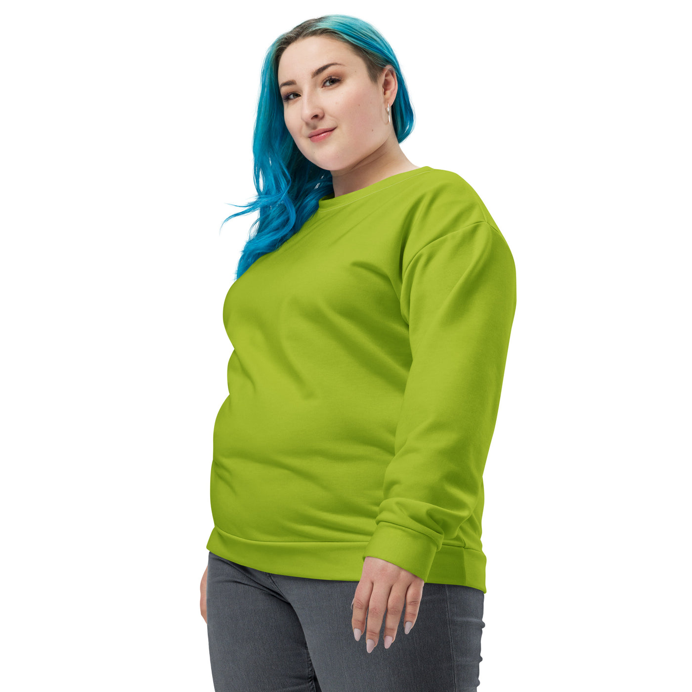 Women's-cozy-warm-green-sweatshirt