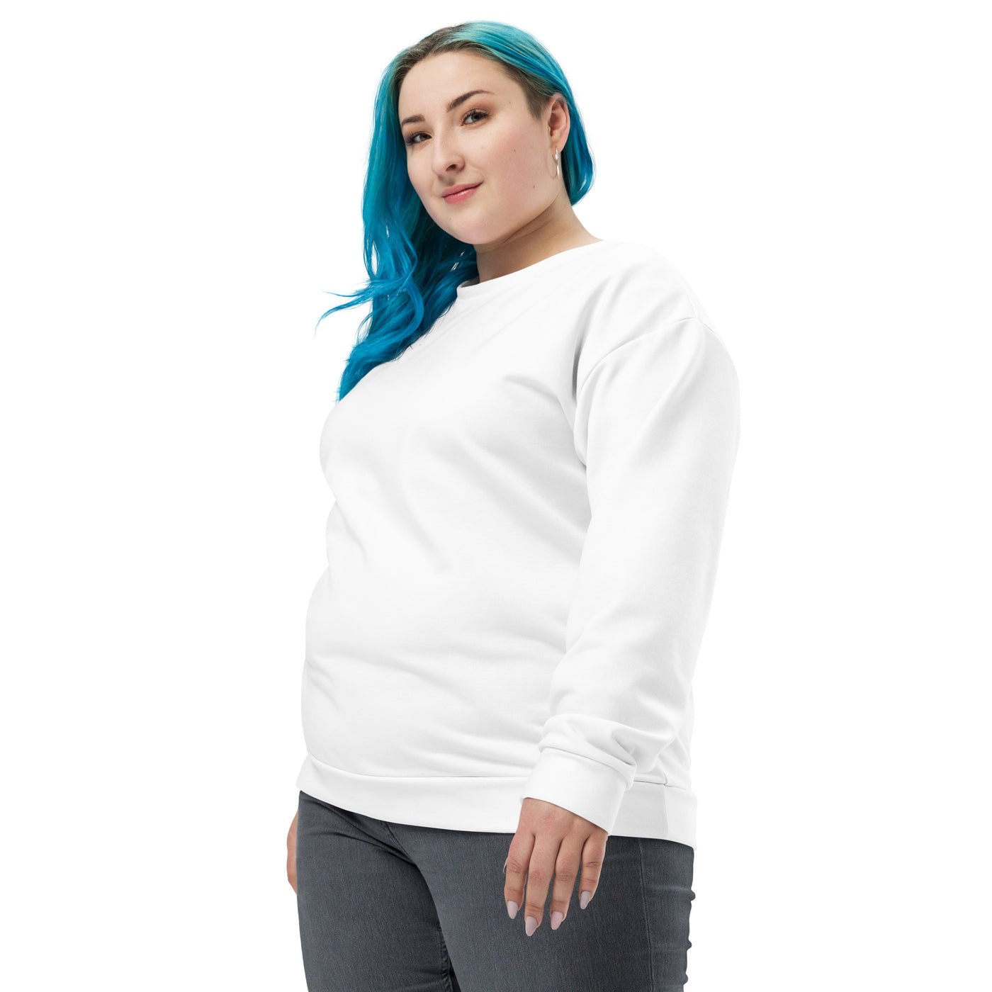 Women's-cozy-warm-white-sweatshirt