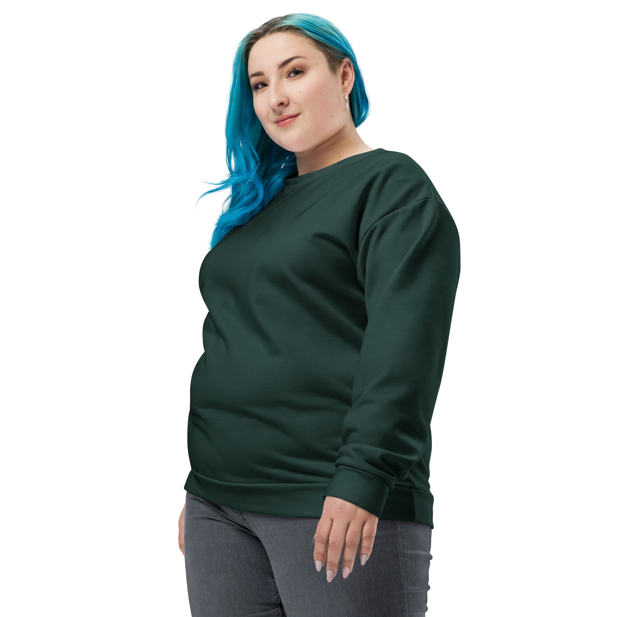 Women's-cozy-warm-green-sweatshirt