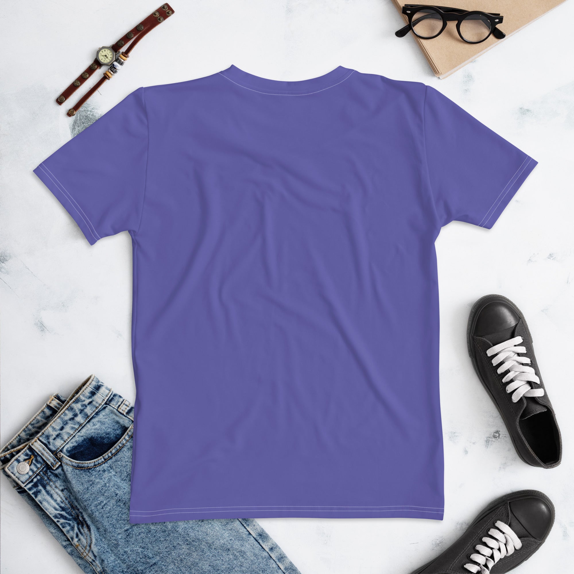 Women's-moisture-wicking-purple-tee