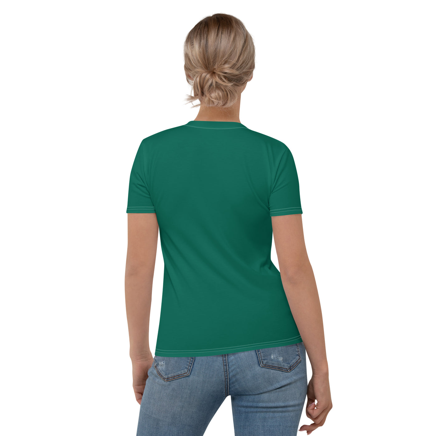 Women's-moisture-wicking-green-tee